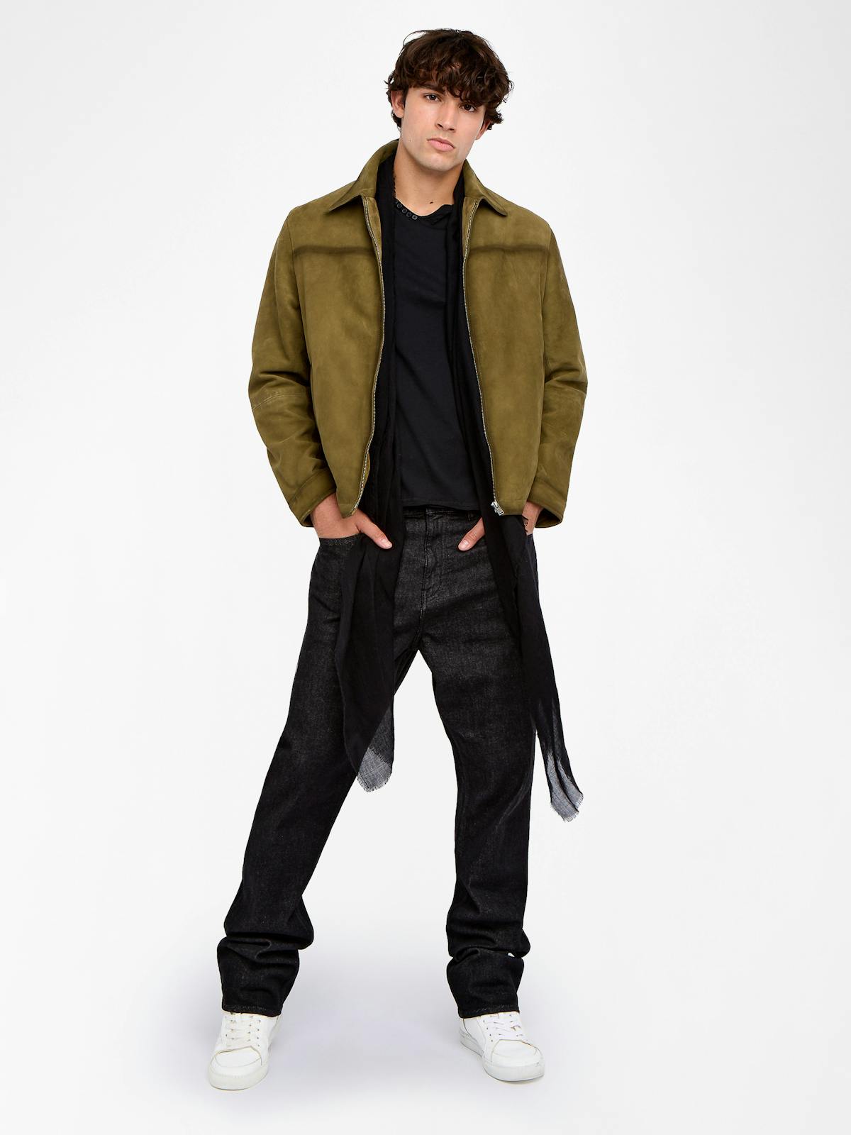 Veste Loumy Cuir Suede