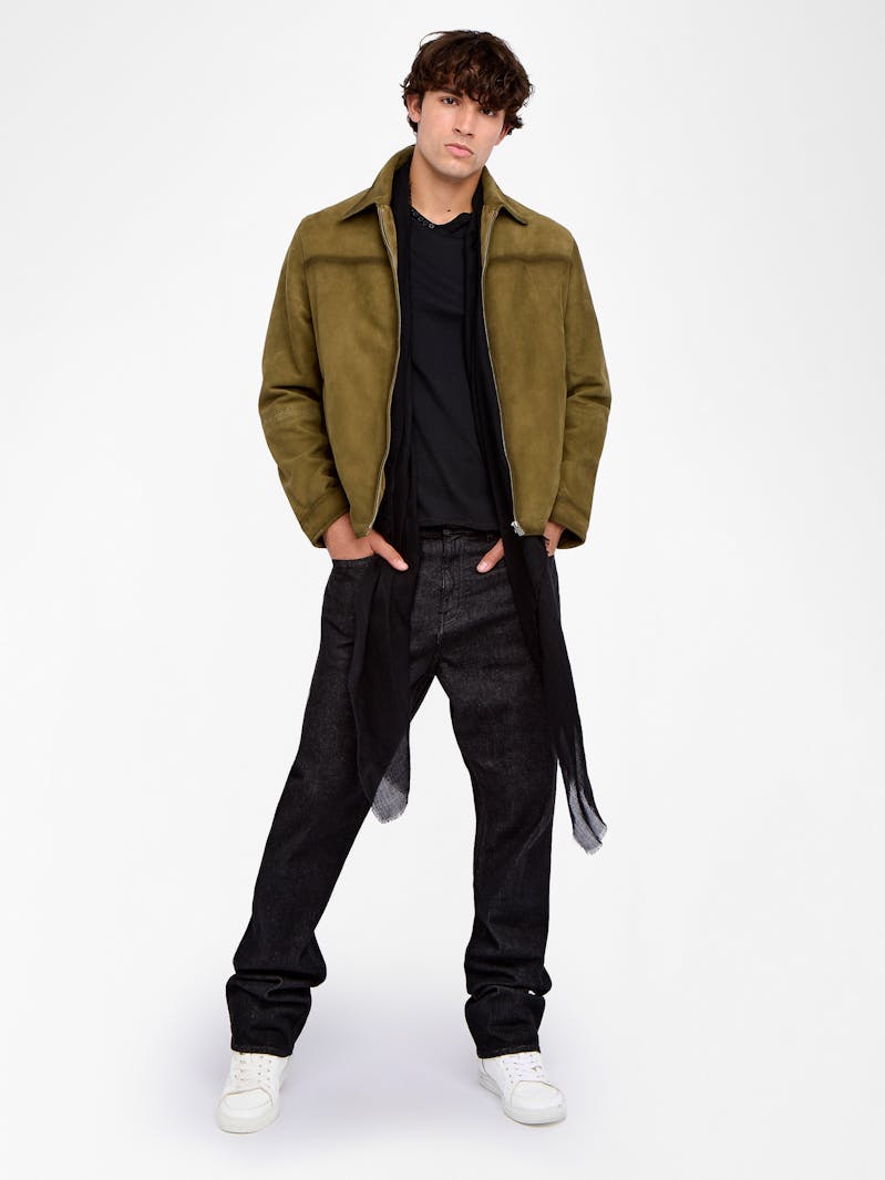 Veste Loumy Cuir Suede