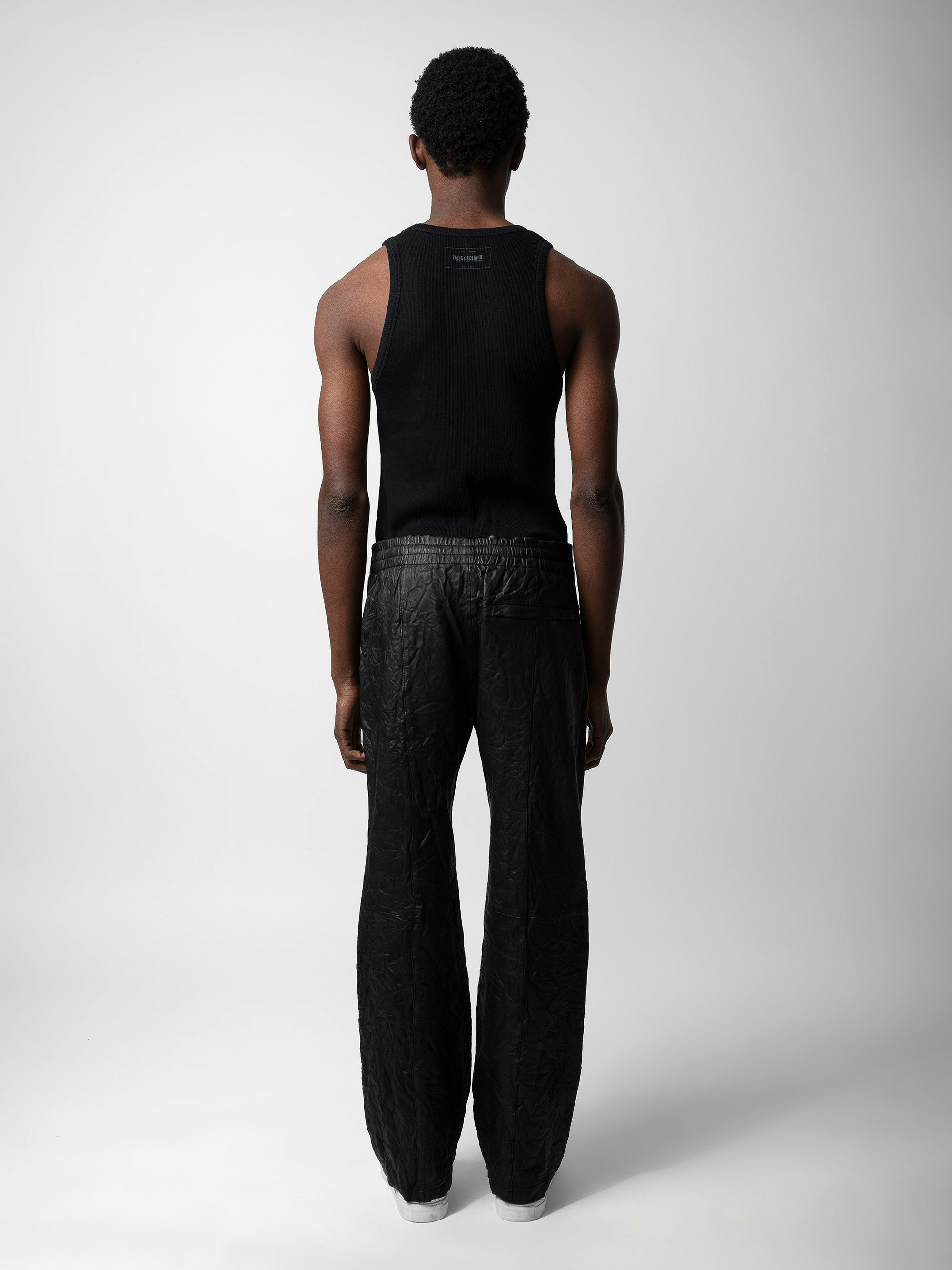 Pacha Crinkled Leather Pants 3