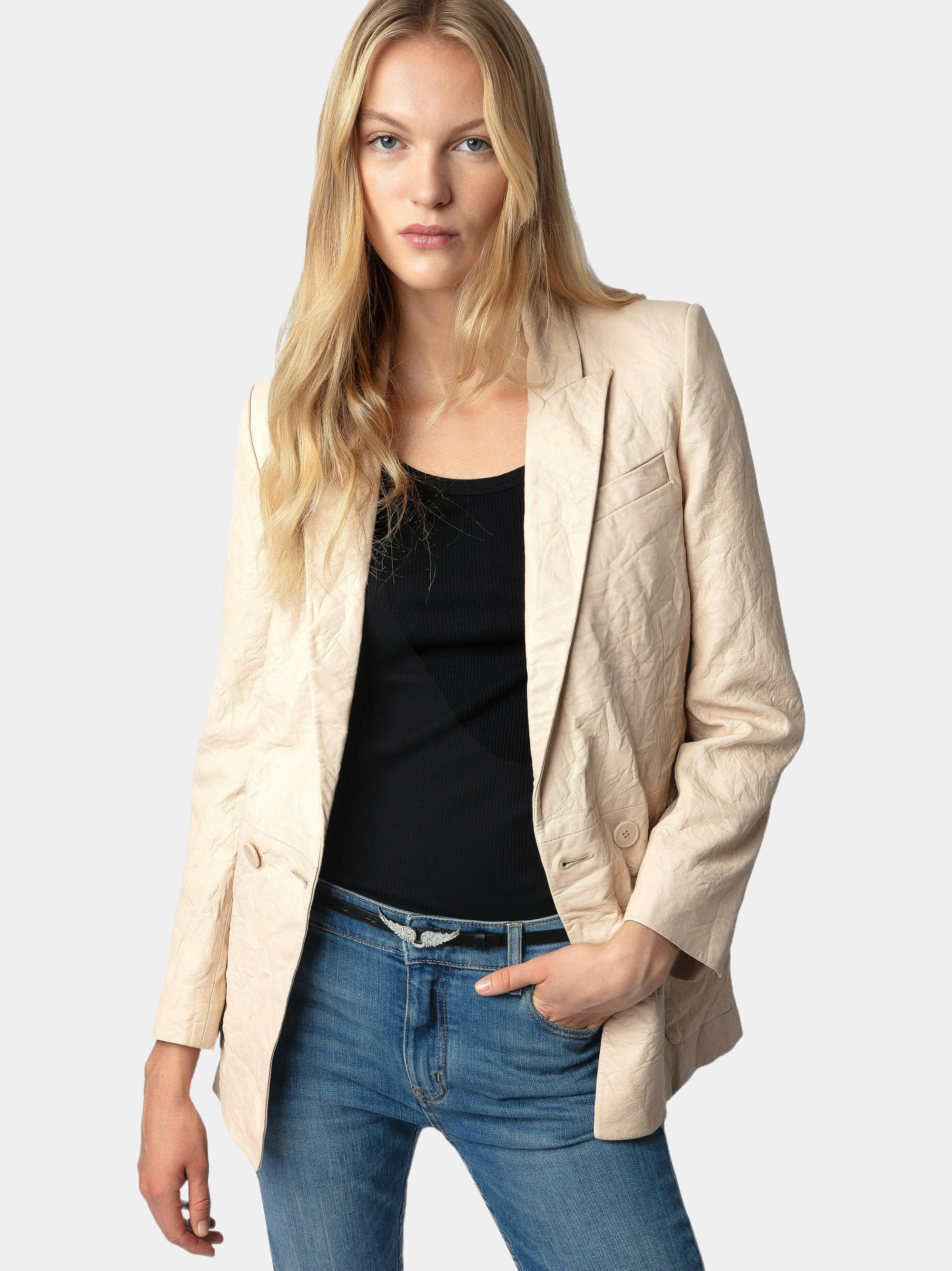 Blazer Visko 100% Crinkled Leather thumbnail 3