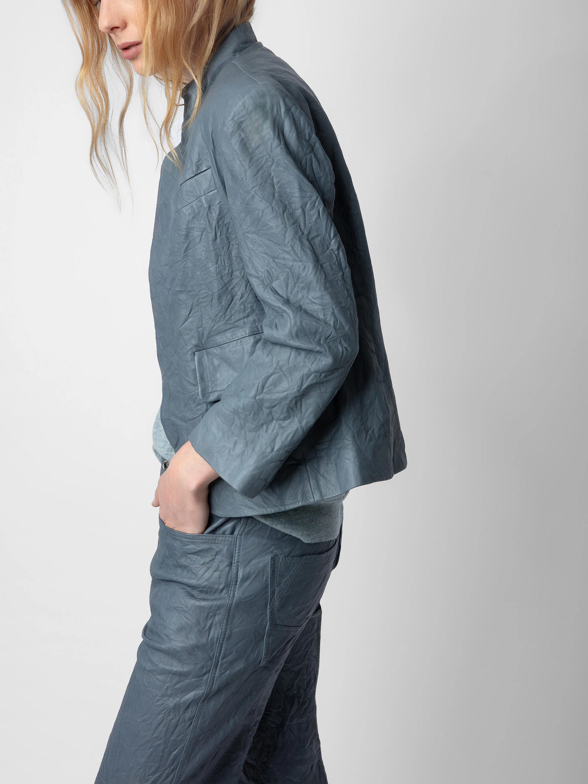 Blazer Verys Cuir Froissé