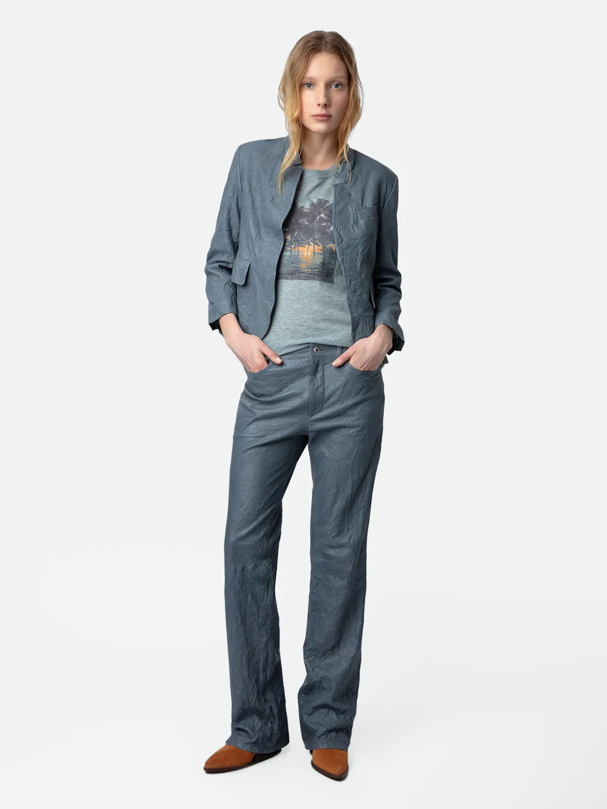 Blazer Verys Cuir Froissé