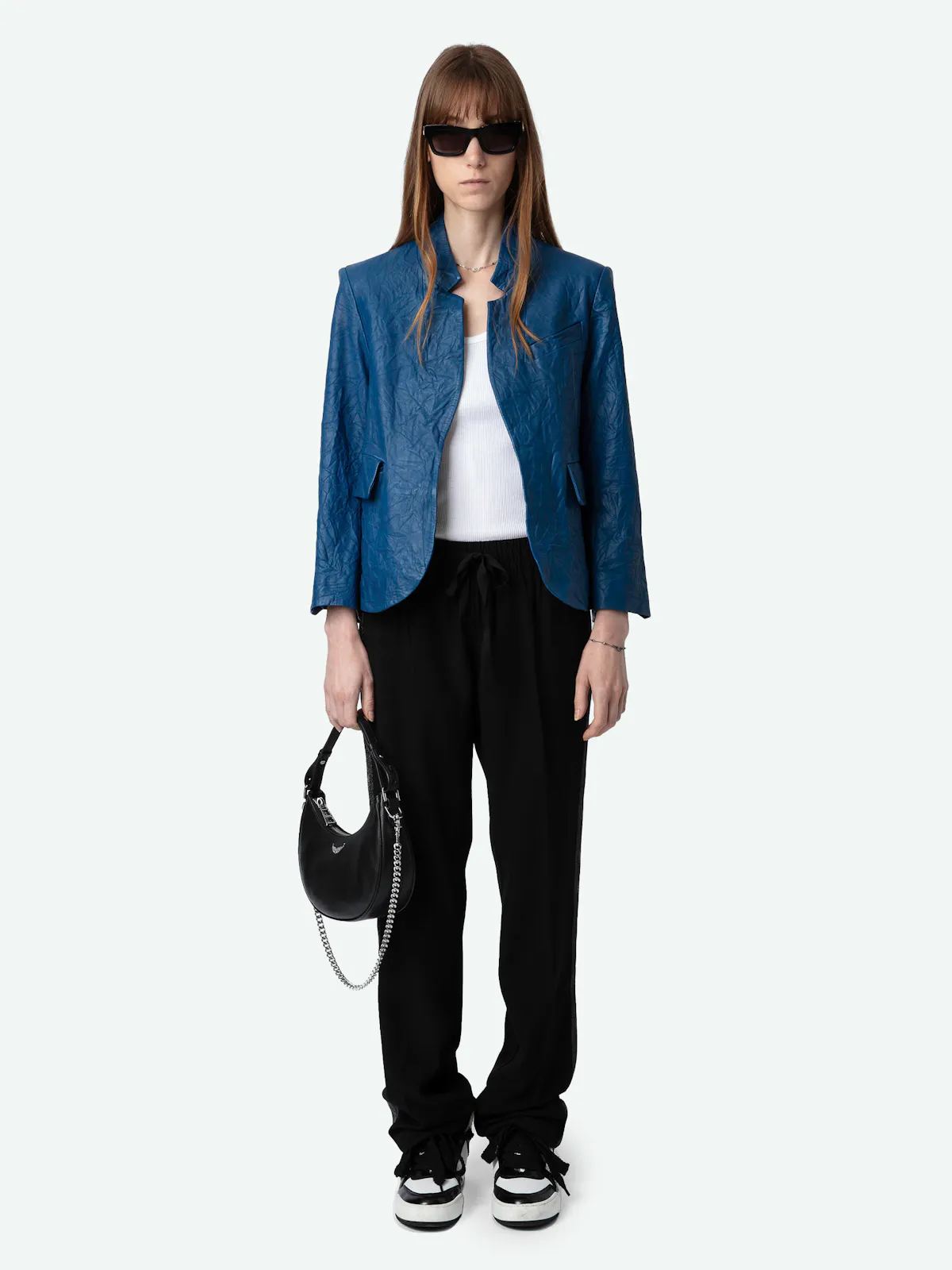Blazer Verys Crinkle-Leder