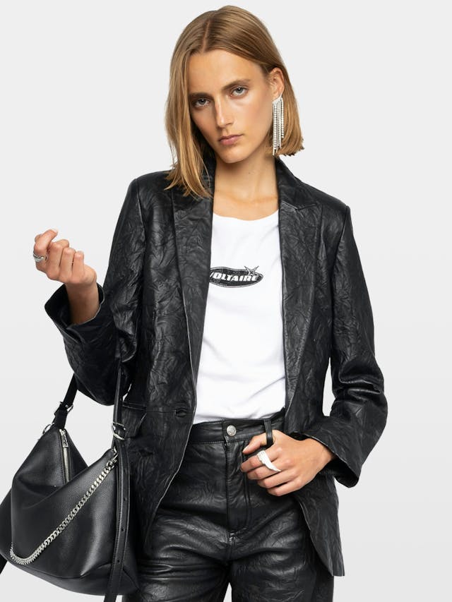 Valse Leather Blazer