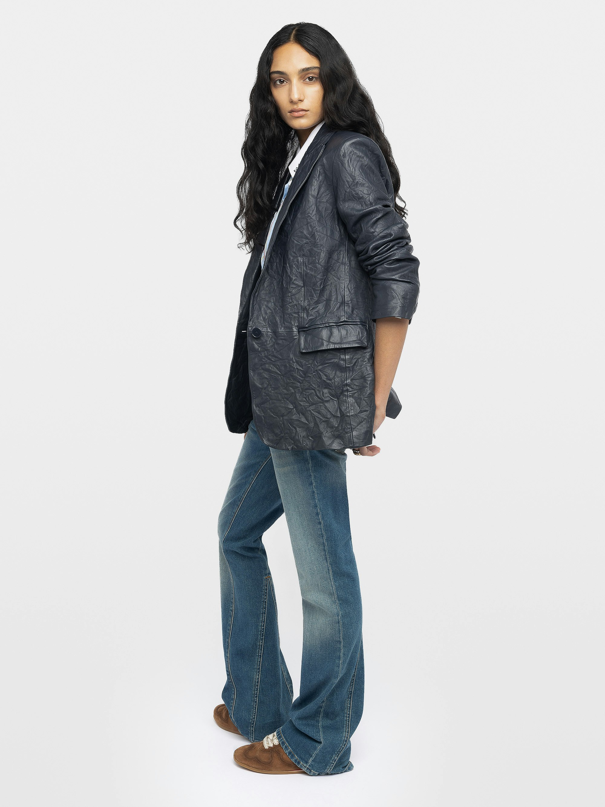 Valse Leather Blazer