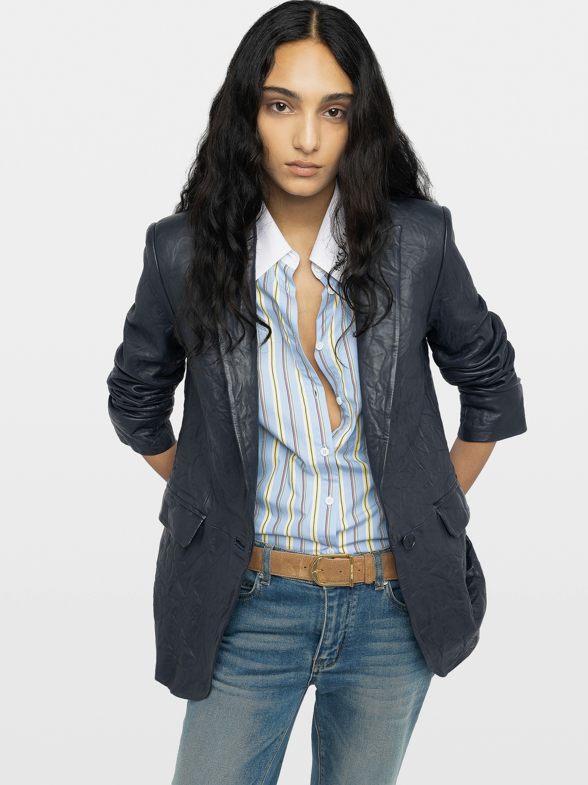 Valse Leather Blazer