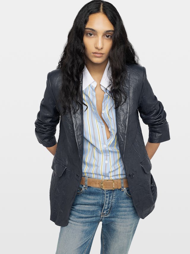 Valse Leather Blazer