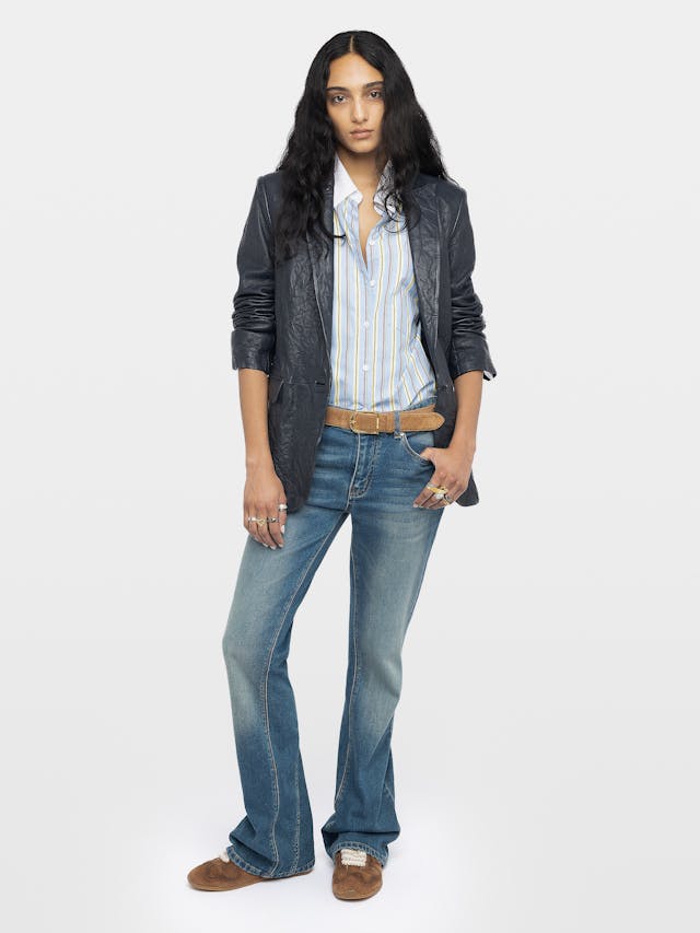 Valse Leather Blazer