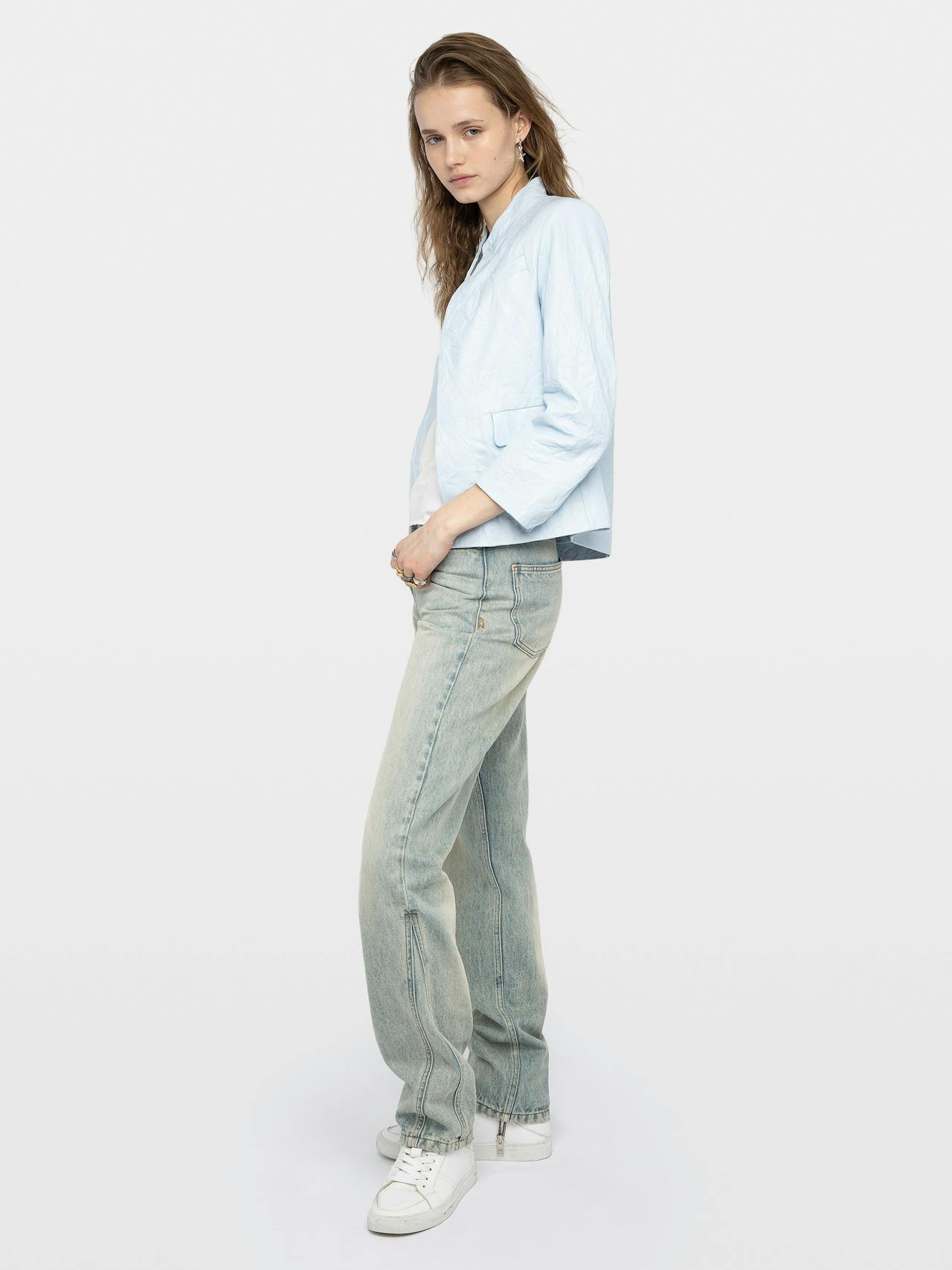 Blazer Veryn Crinkle-Leder