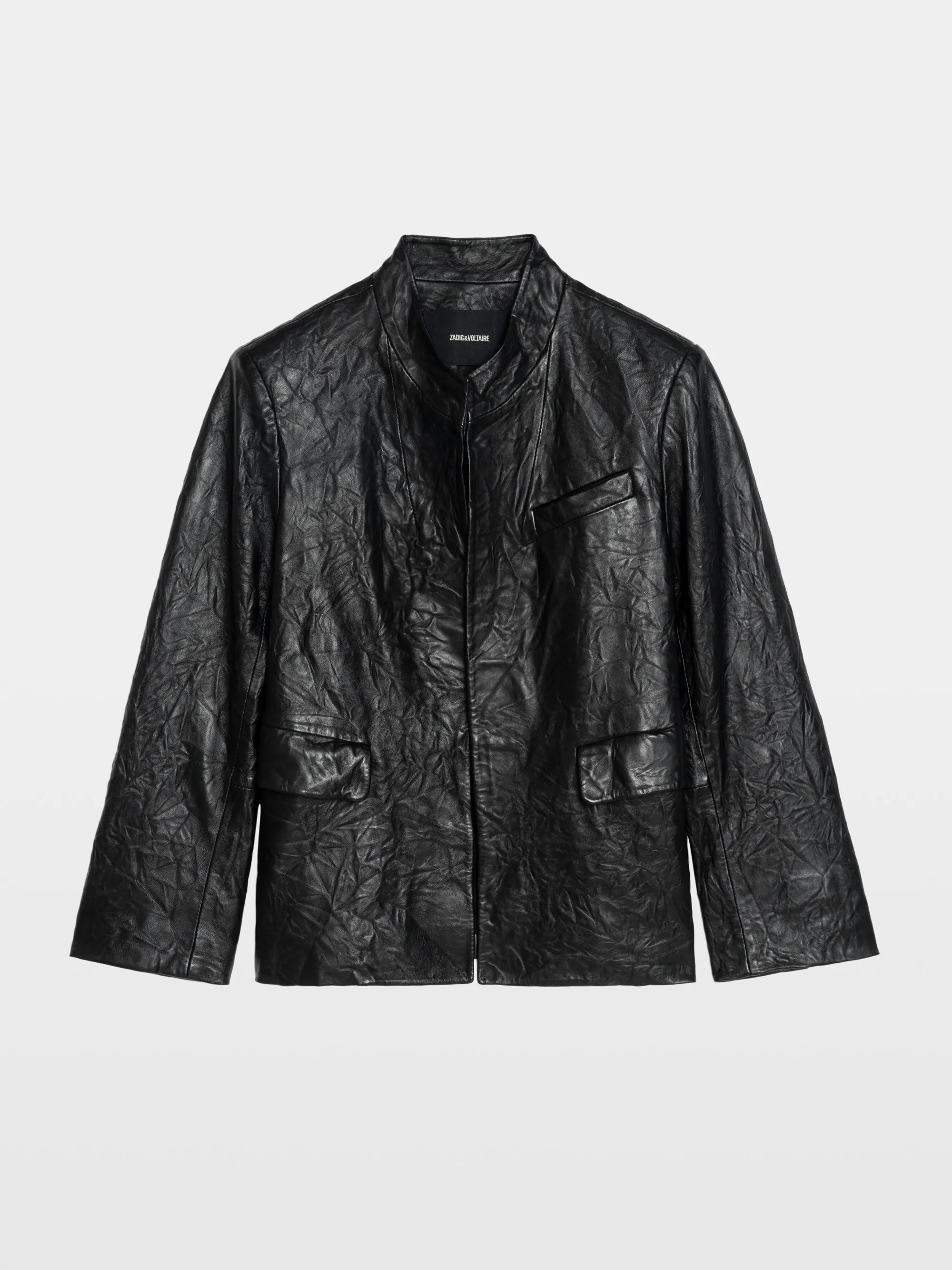 Blazer Veryn in Pelle Stropicciata