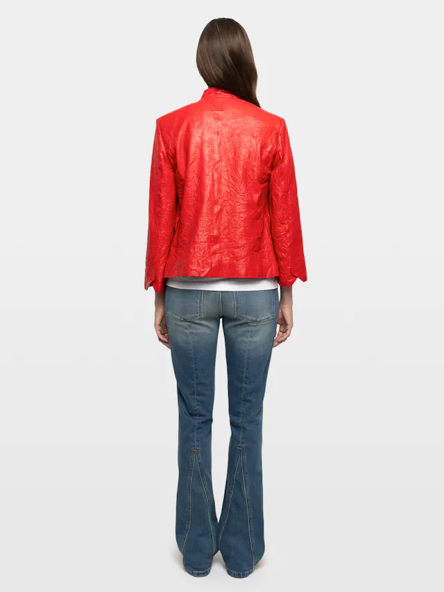 Blazer Veryn de Piel Arrugada