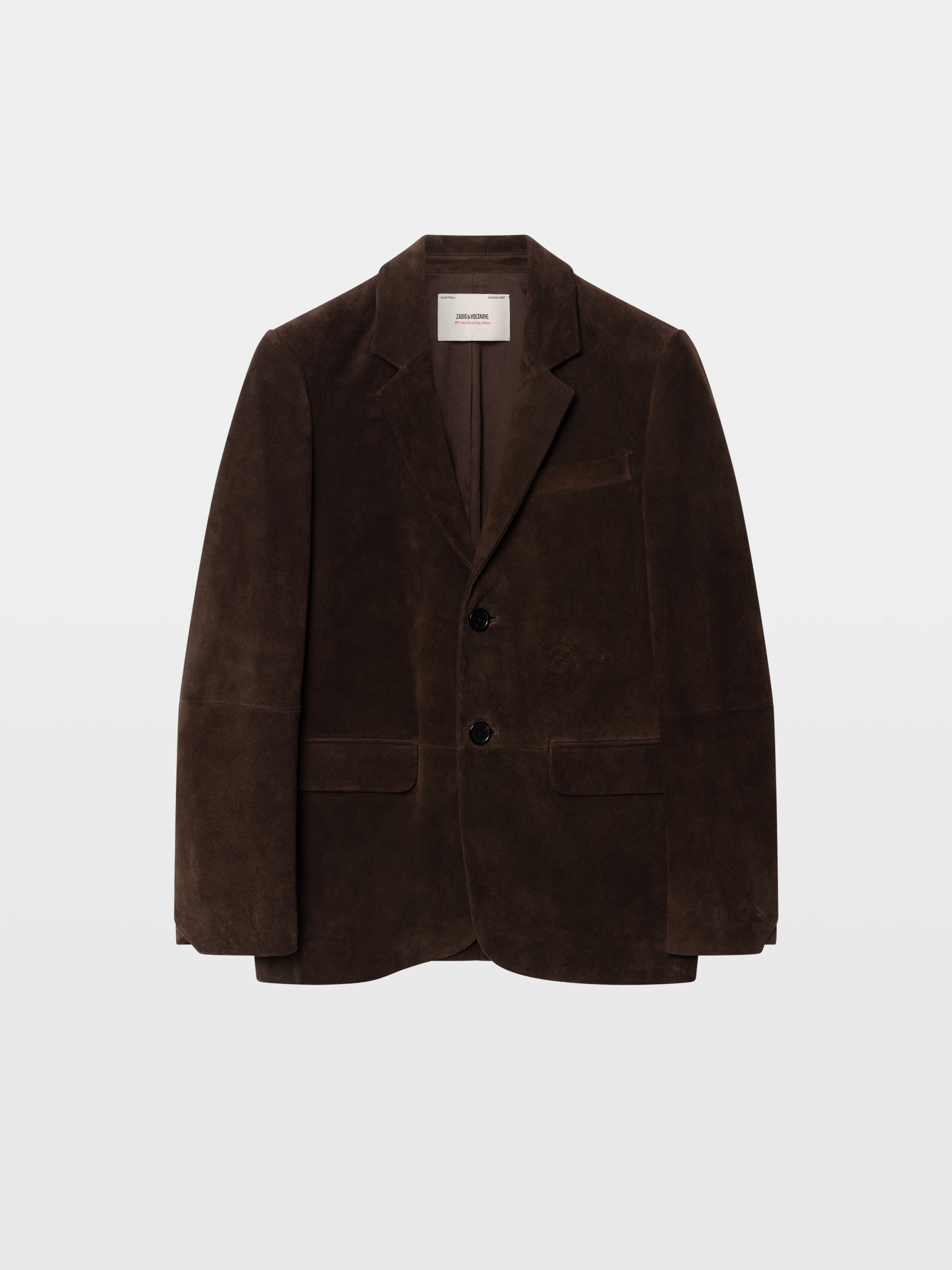 Blazer Vanille Cuir Suede