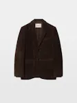 Blazer Vanille Cuir Suede