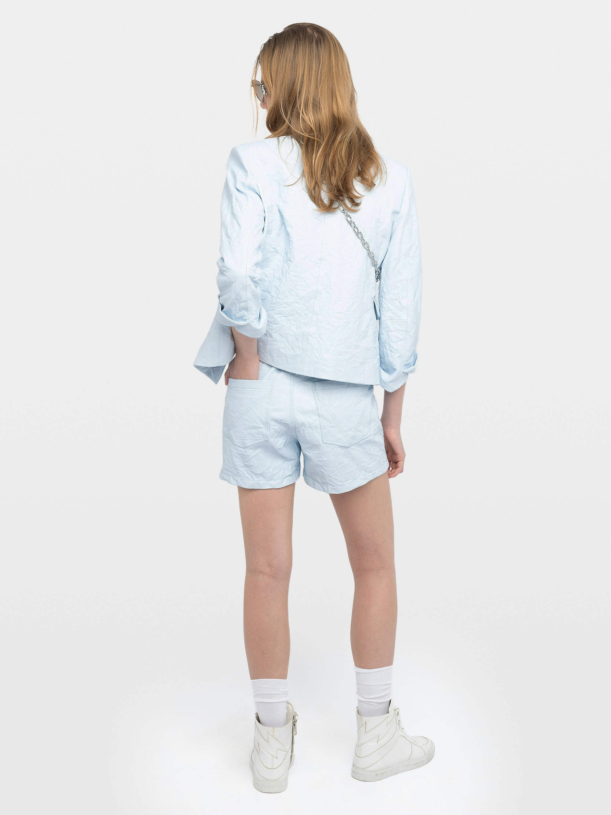 Shorts Pax Crinkle-Leder