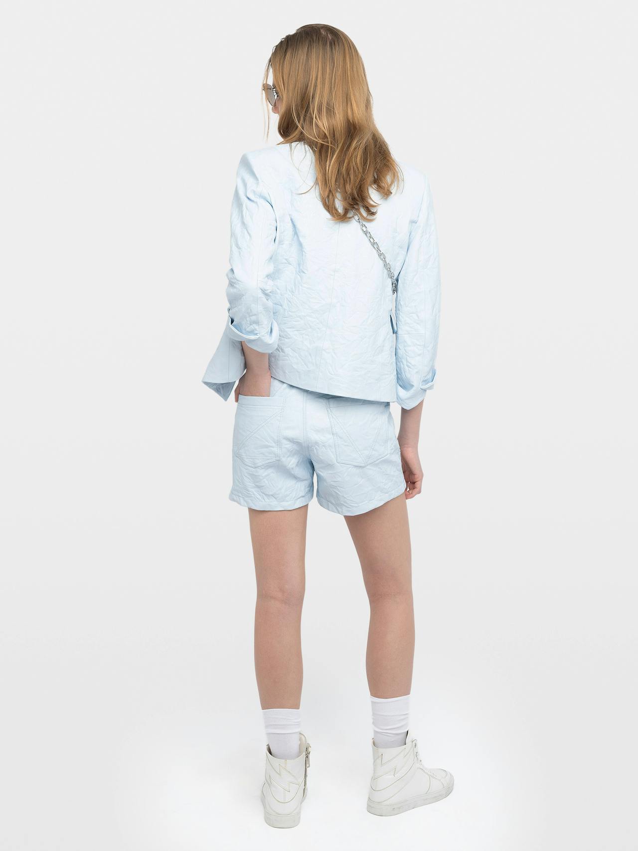 Shorts Pax Crinkle-Leder