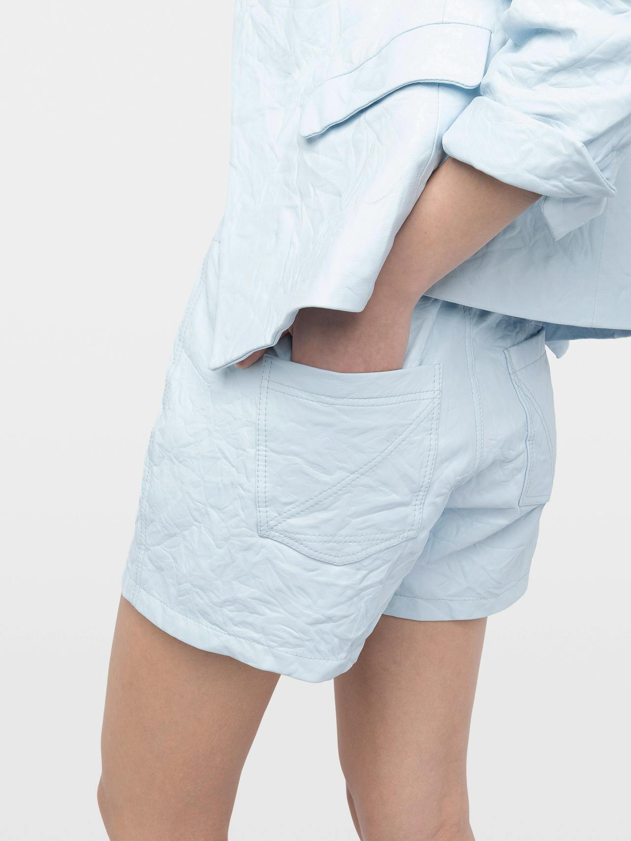 Shorts Pax Crinkle-Leder