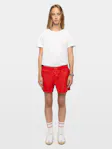 Pax Crinkled Leather Shorts
