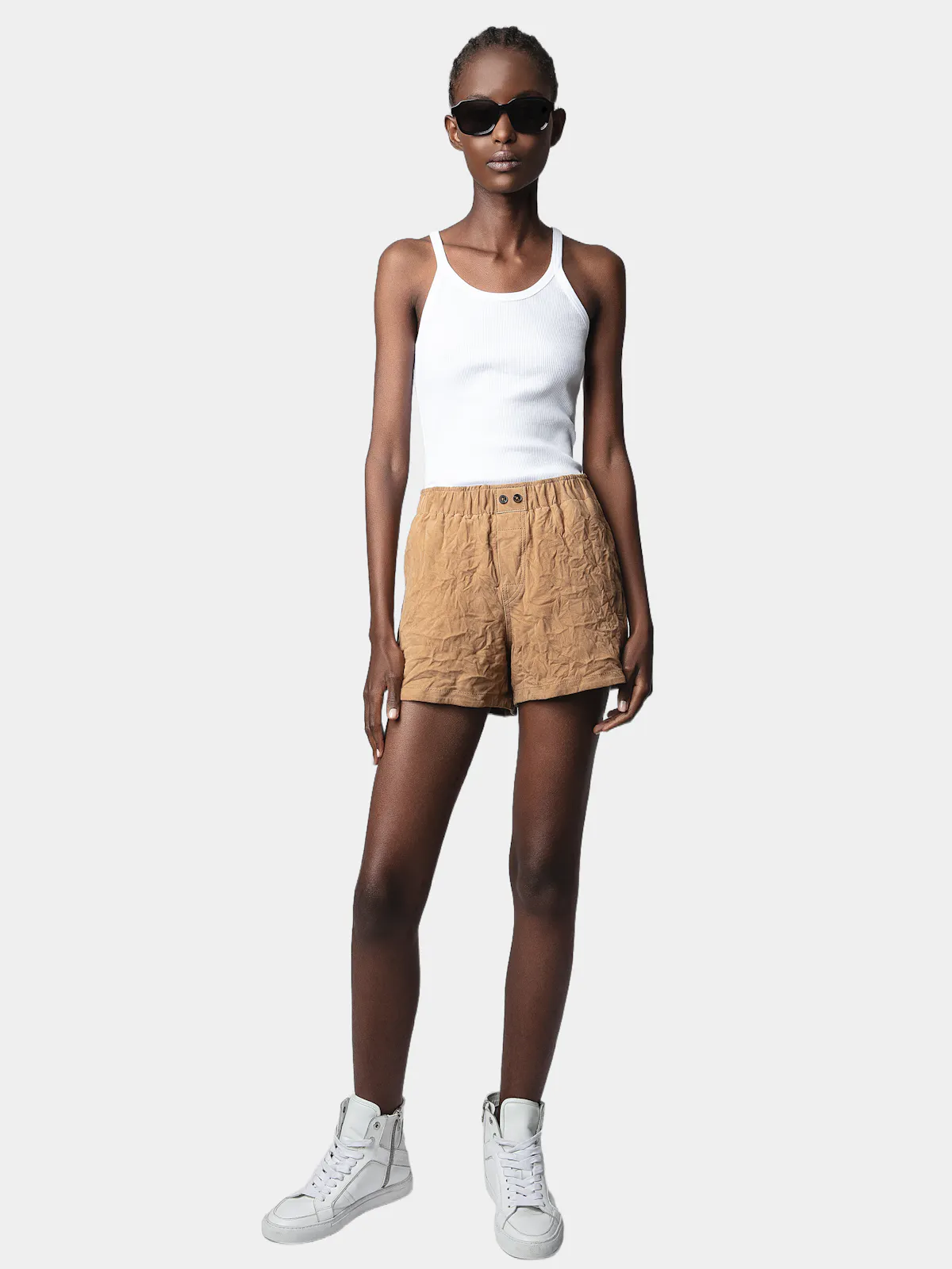 Shorts Paxi Crinkled Suede