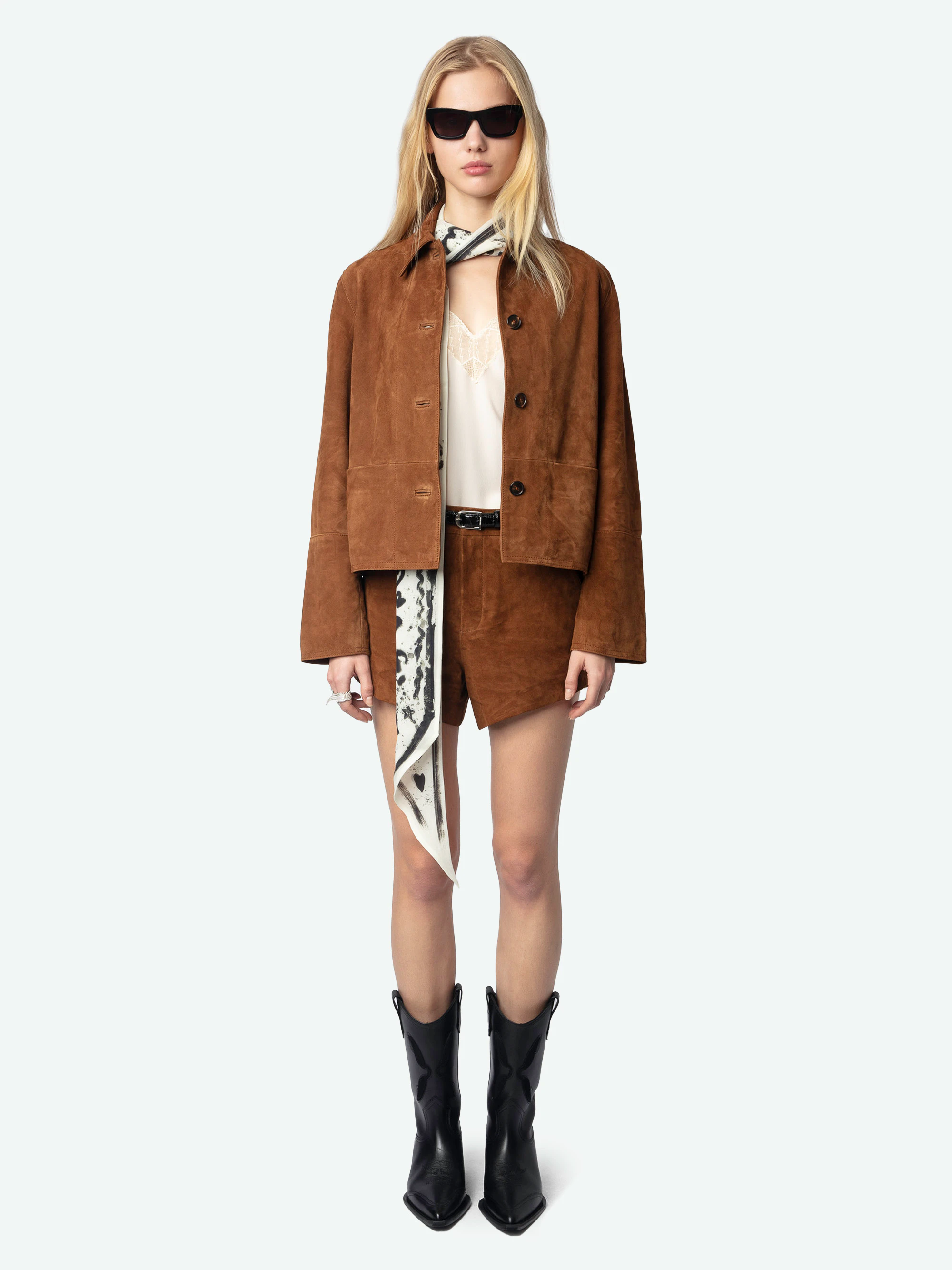 Short Siddy 100% Suede Leather thumbnail 3