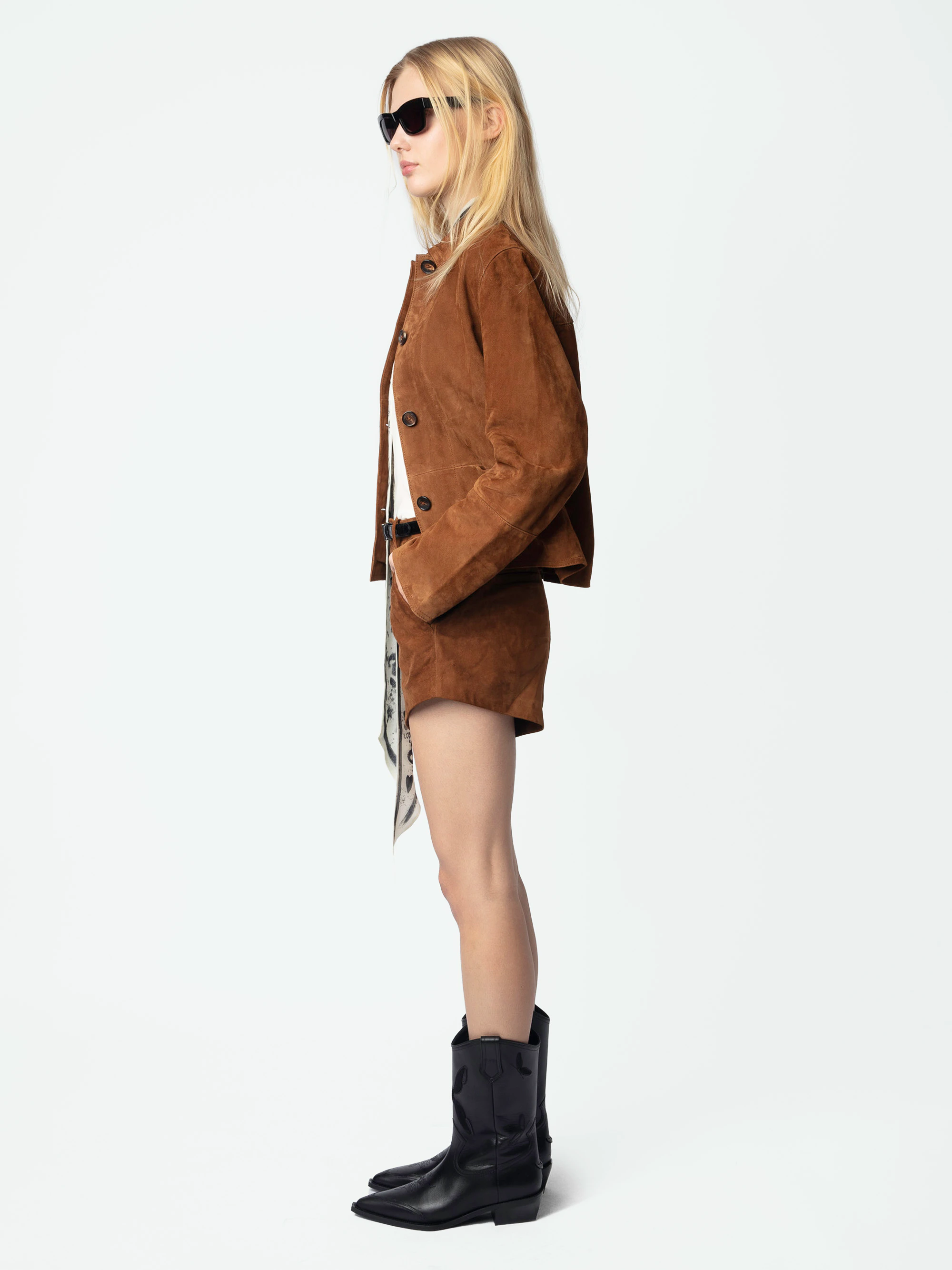 Short Siddy 100% Suede Leather thumbnail 4