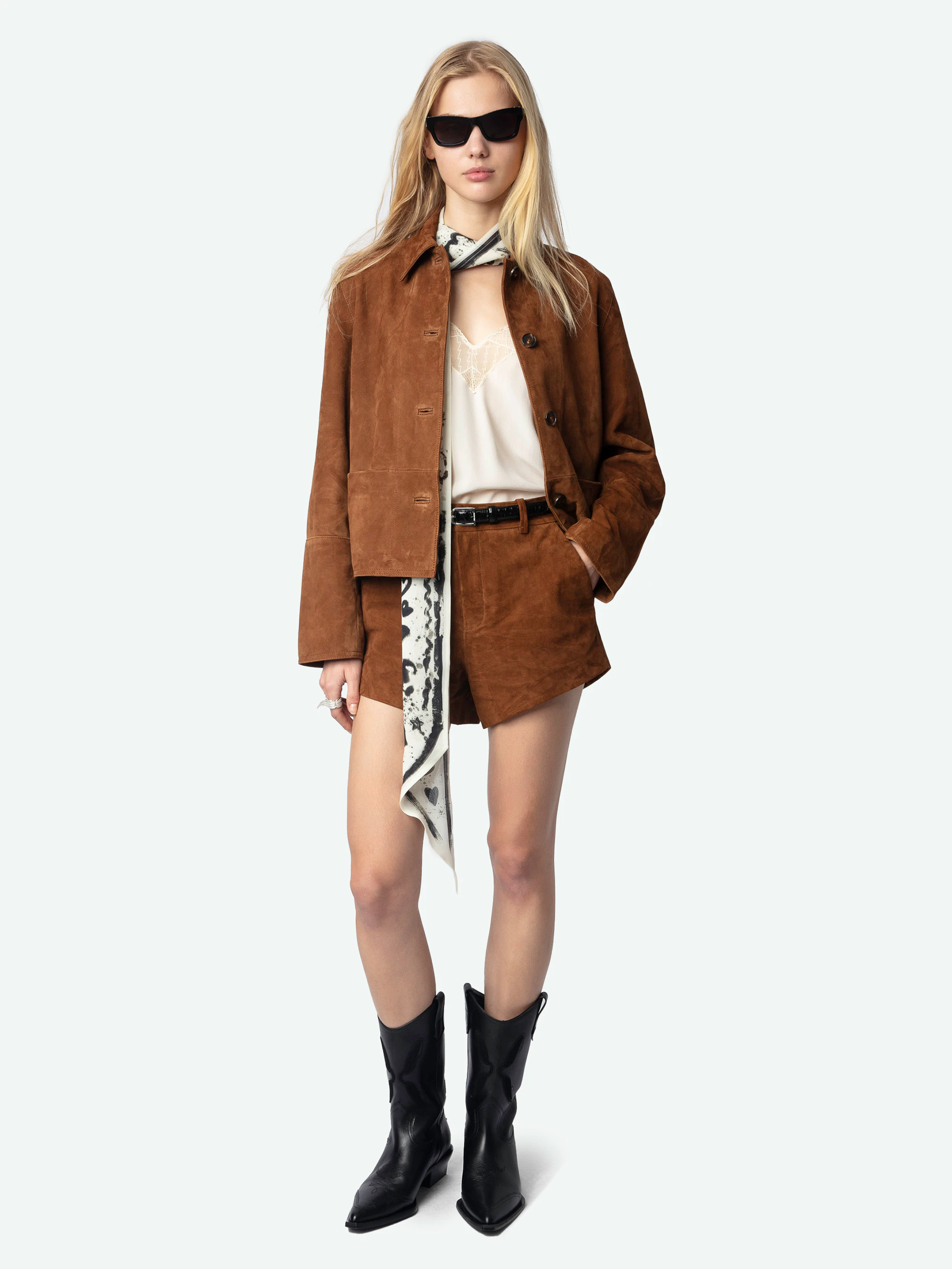 Short Siddy 100% Suede Leather thumbnail 1