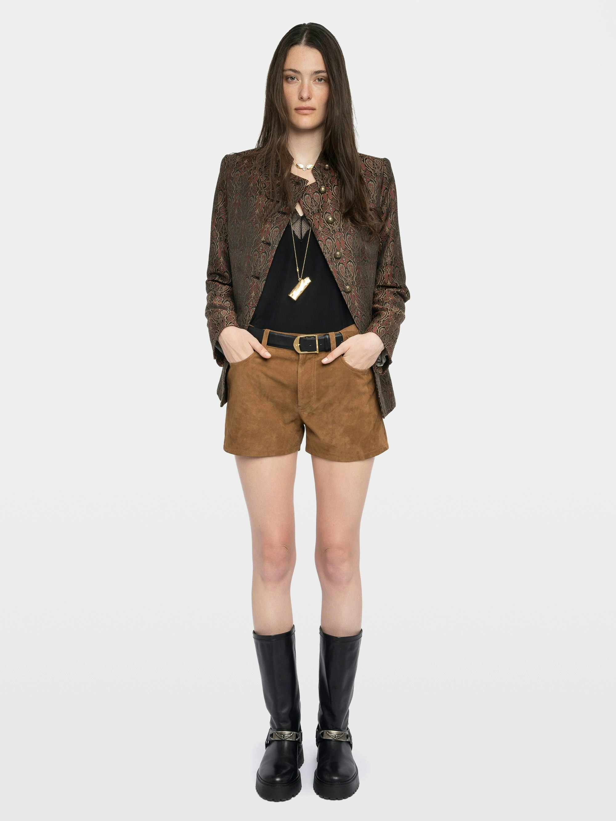 Shorts Sadys Pelle Scamosciata