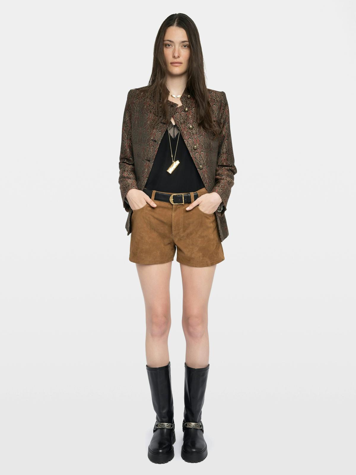 Shorts Sadys Cuero Ante