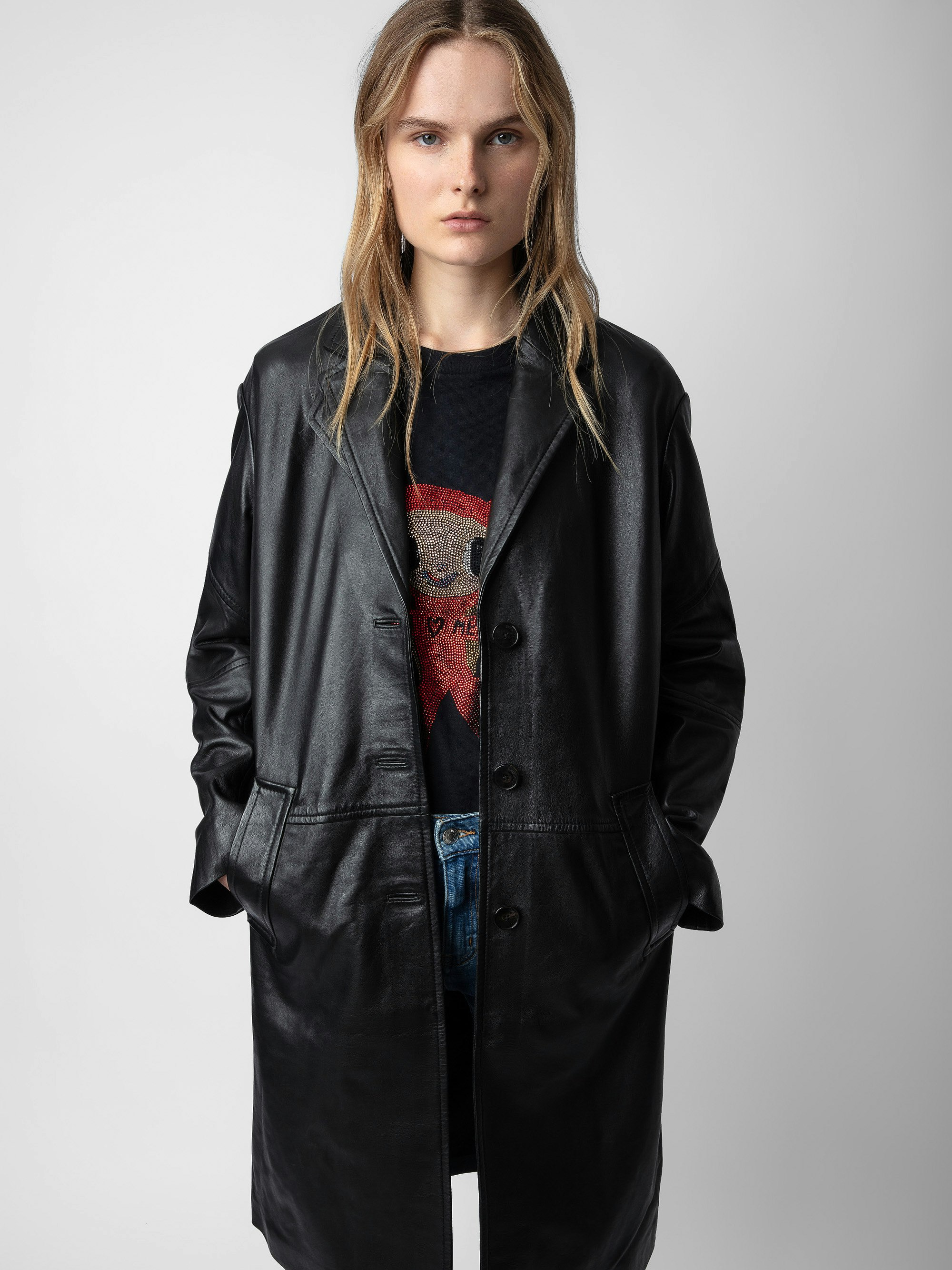 Macari Leather Coat 4