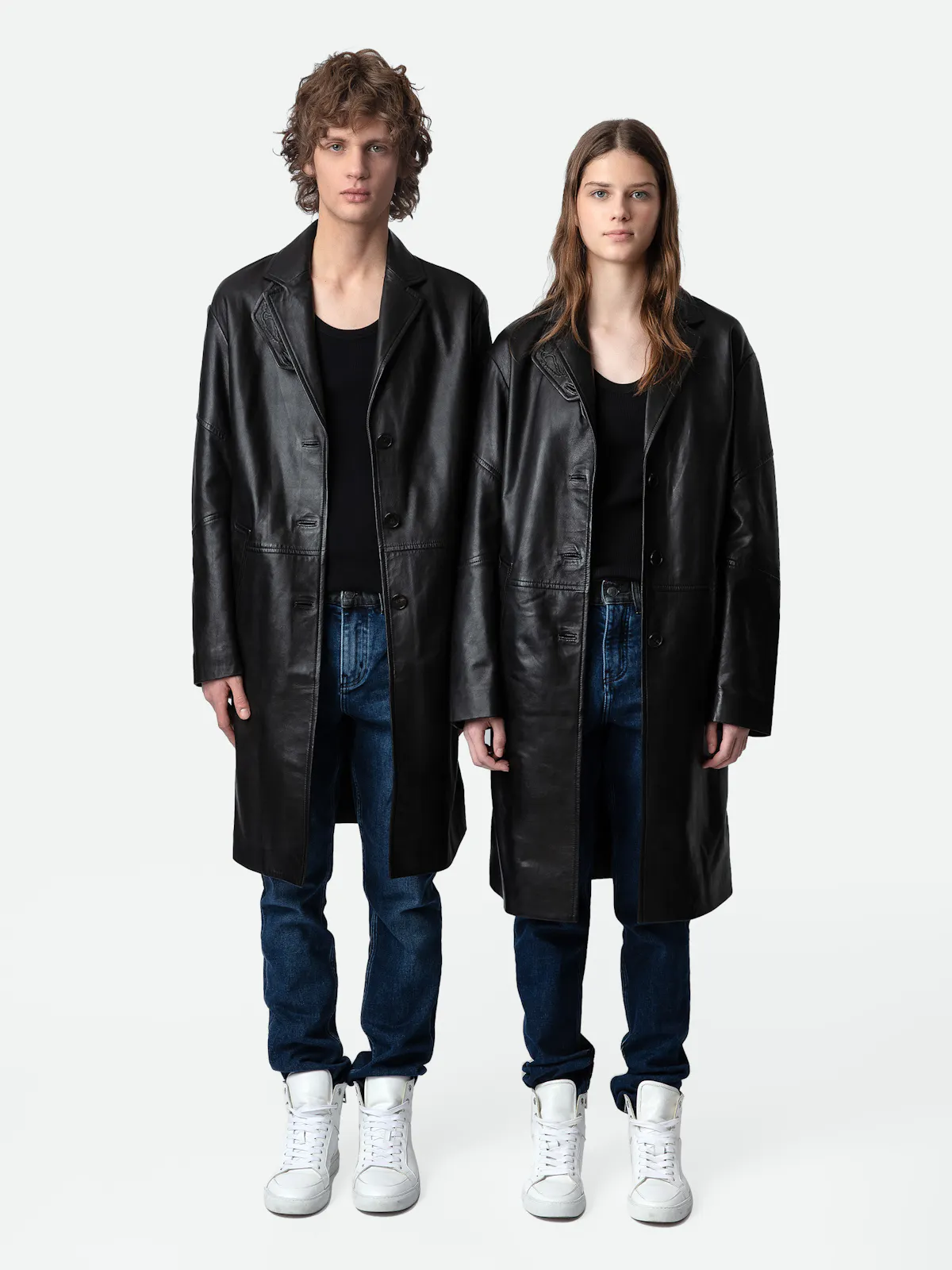 Cappotto Macari in pelle