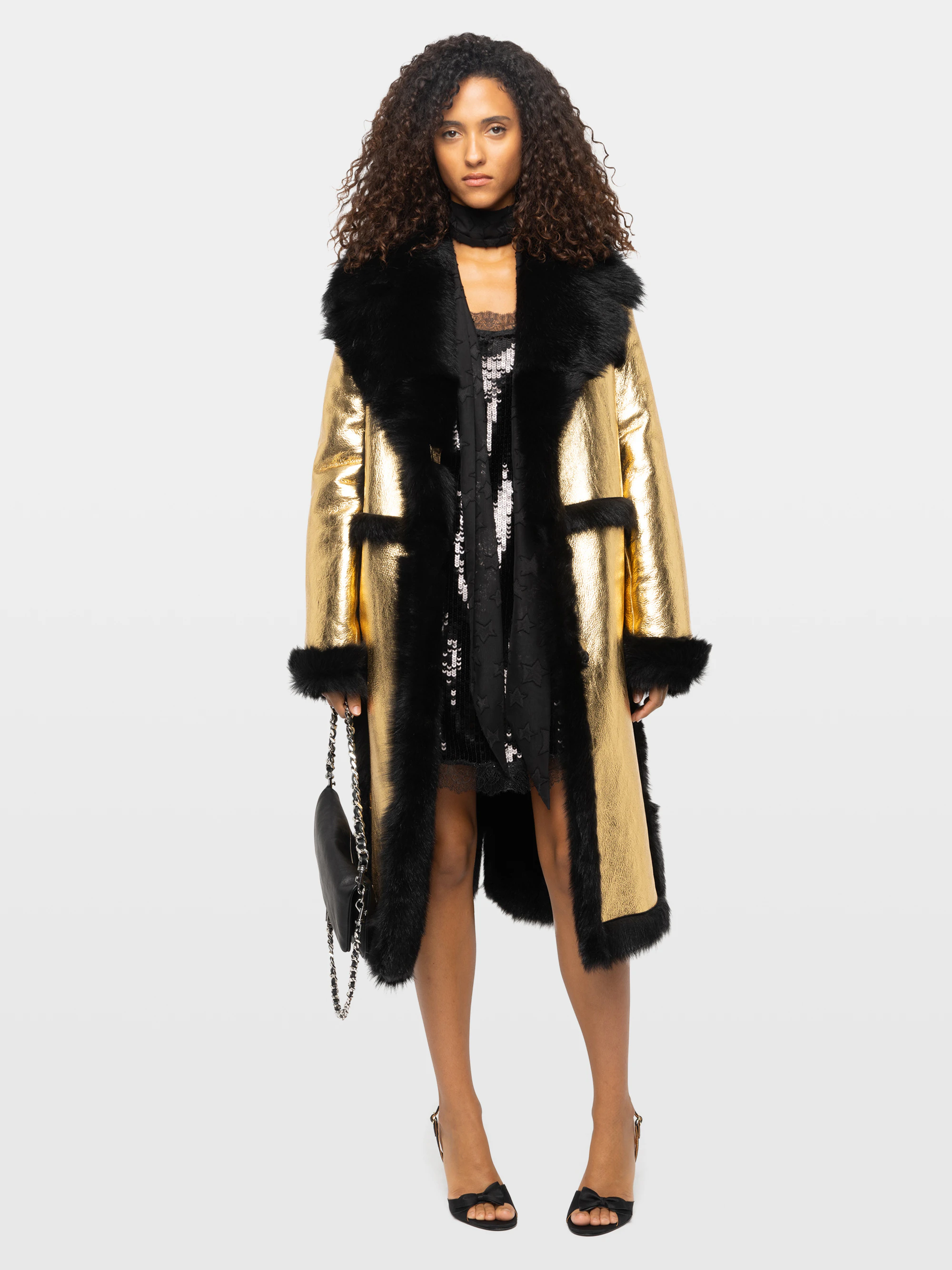 Manteau Lunar Cuir Shearling