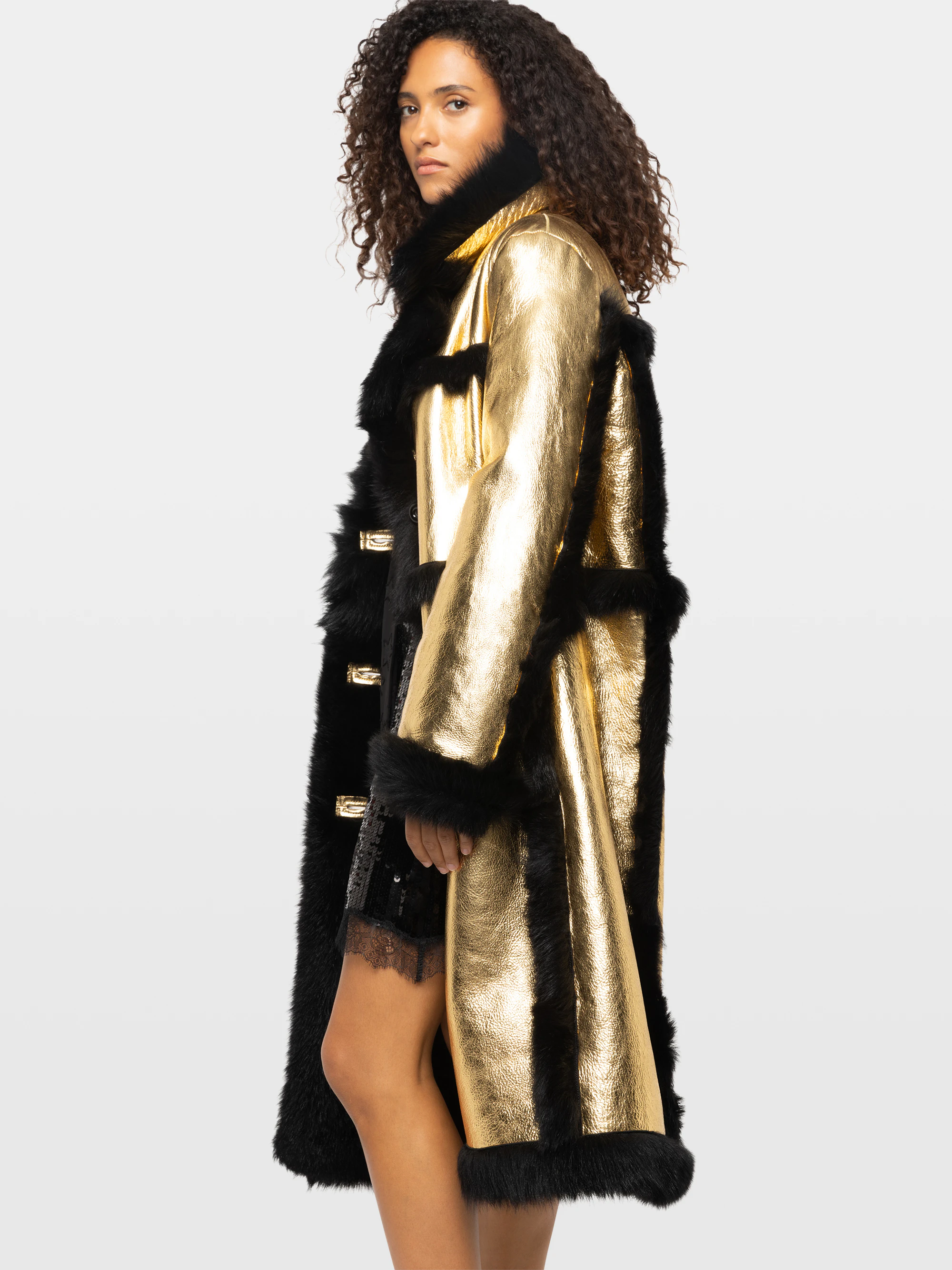Manteau Lunar Cuir Shearling