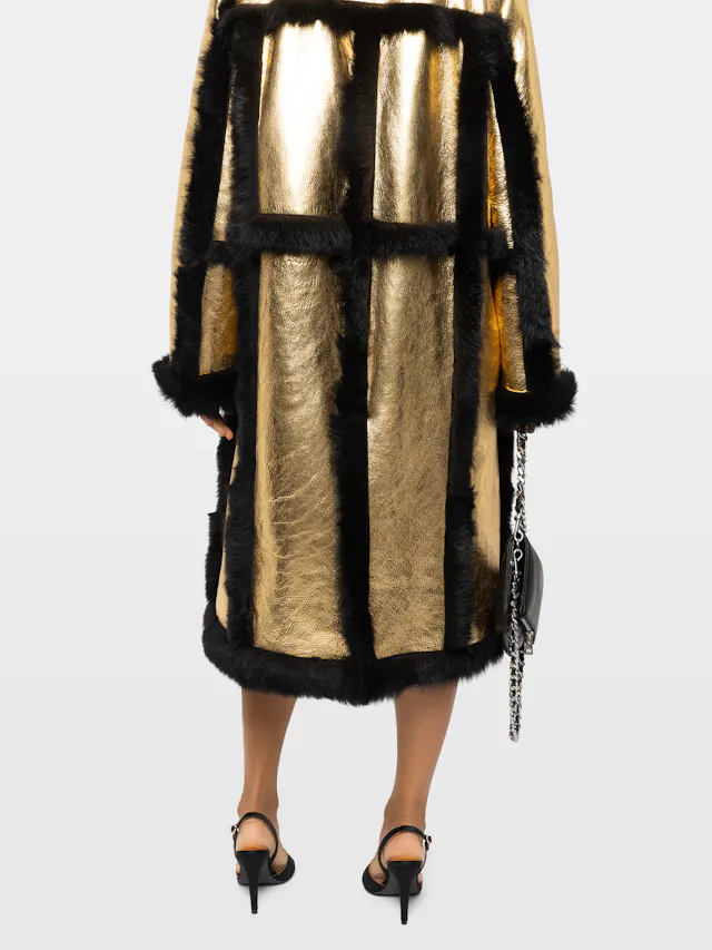 Lunar Shearling Leather Coat