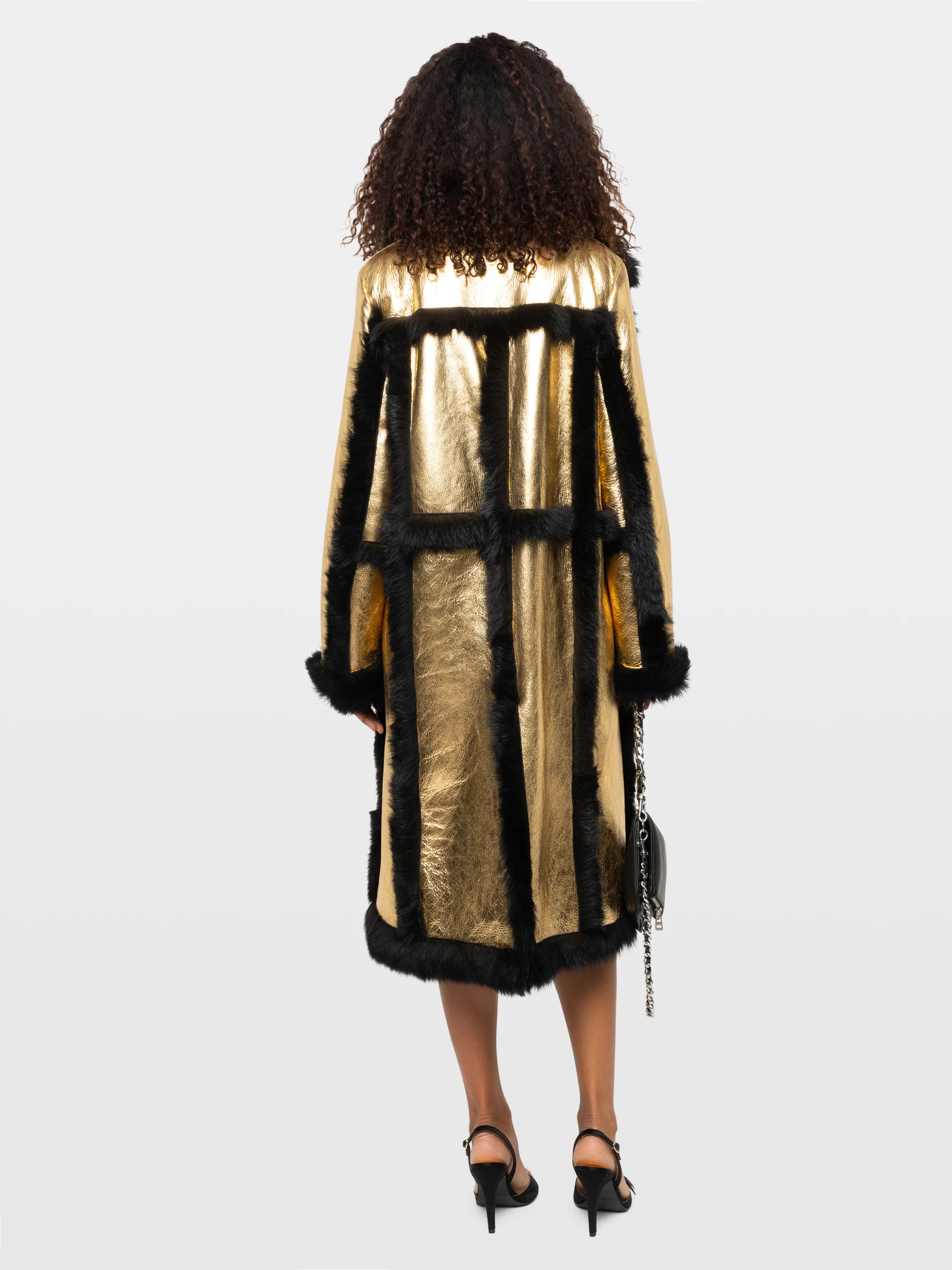 Lunar Shearling Leather Coat