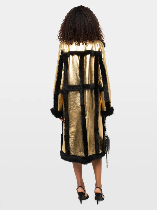 Lunar Shearling Leather Coat