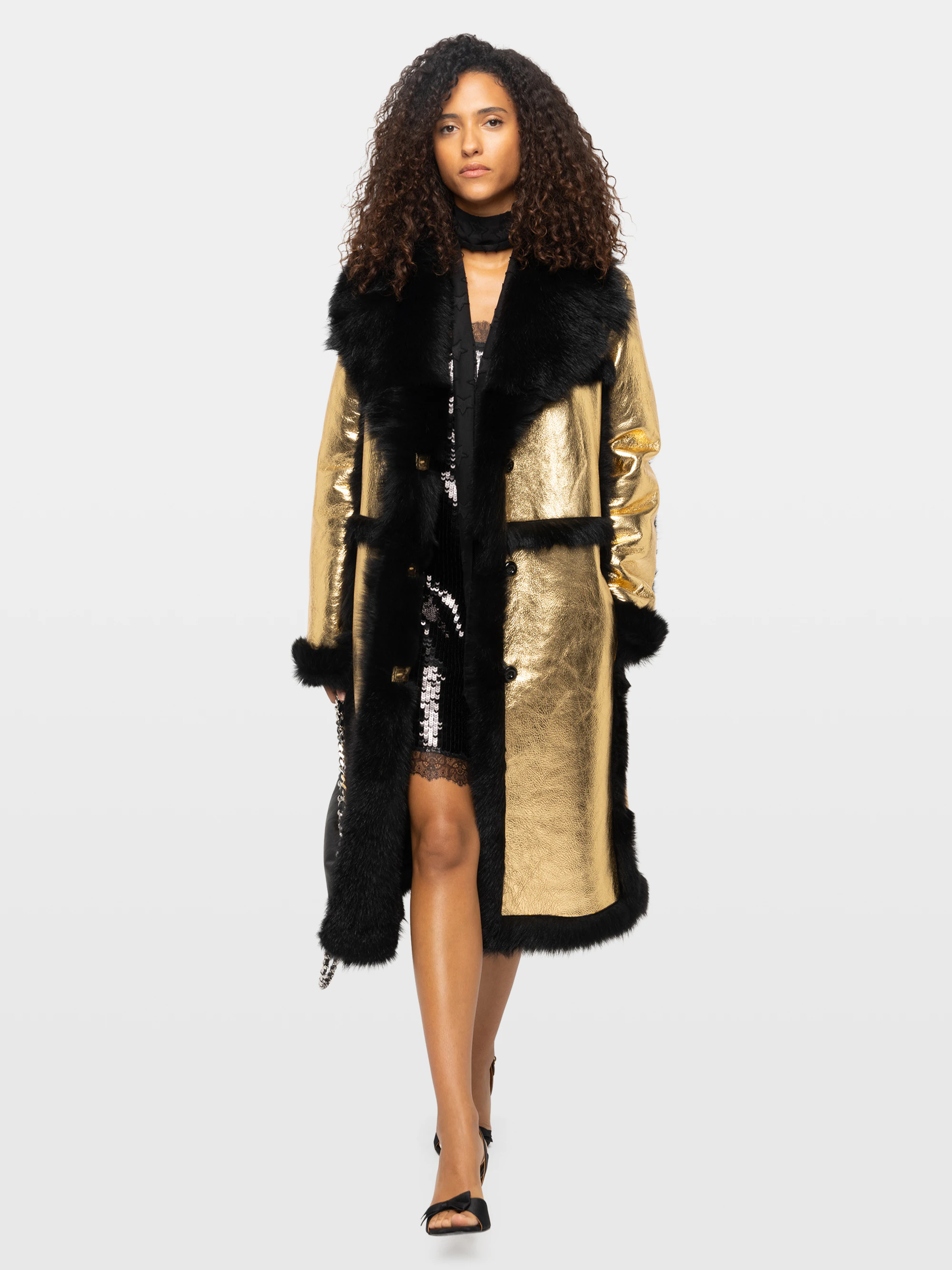 Manteau Lunar Cuir Shearling