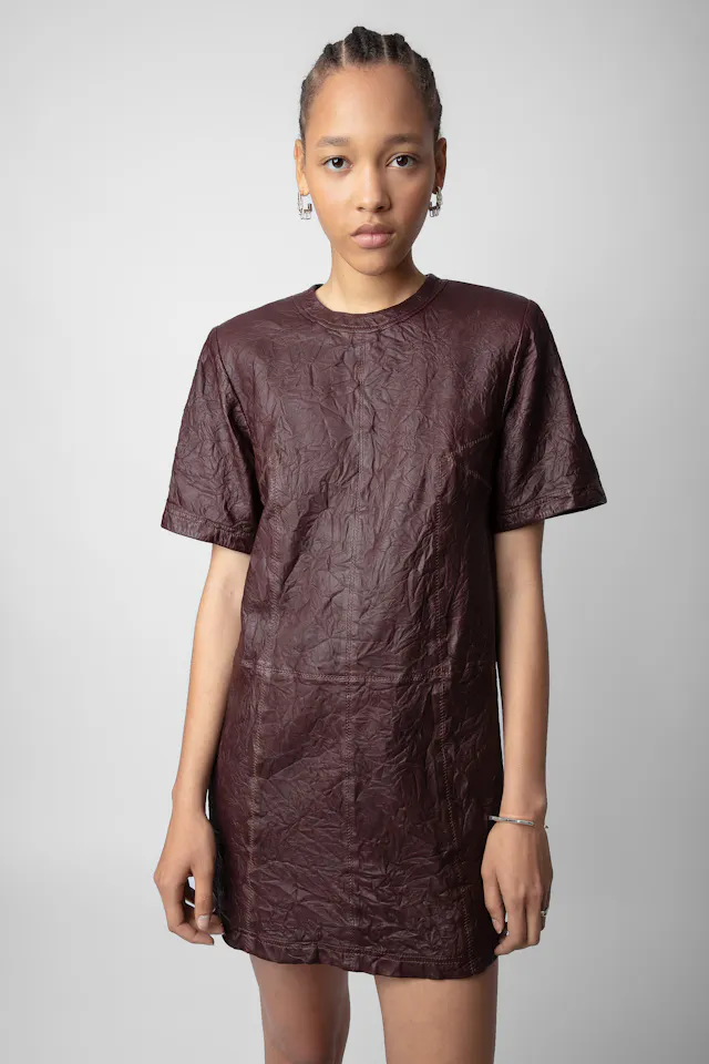 Robe Riddy Cuir Froissé