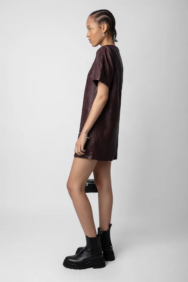 Robe Riddy Cuir Froissé