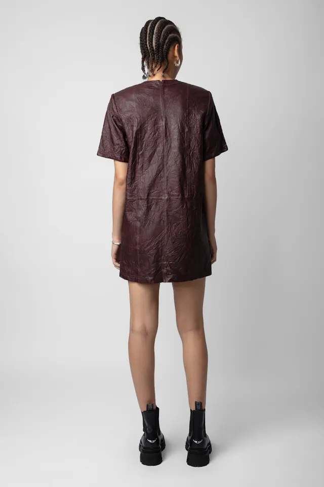 Robe Riddy Cuir Froissé