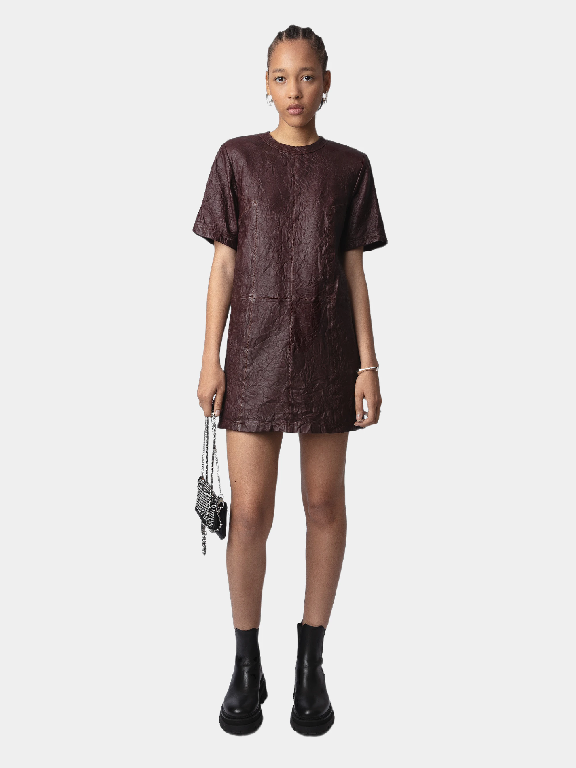 Robe Riddy Cuir Froissé