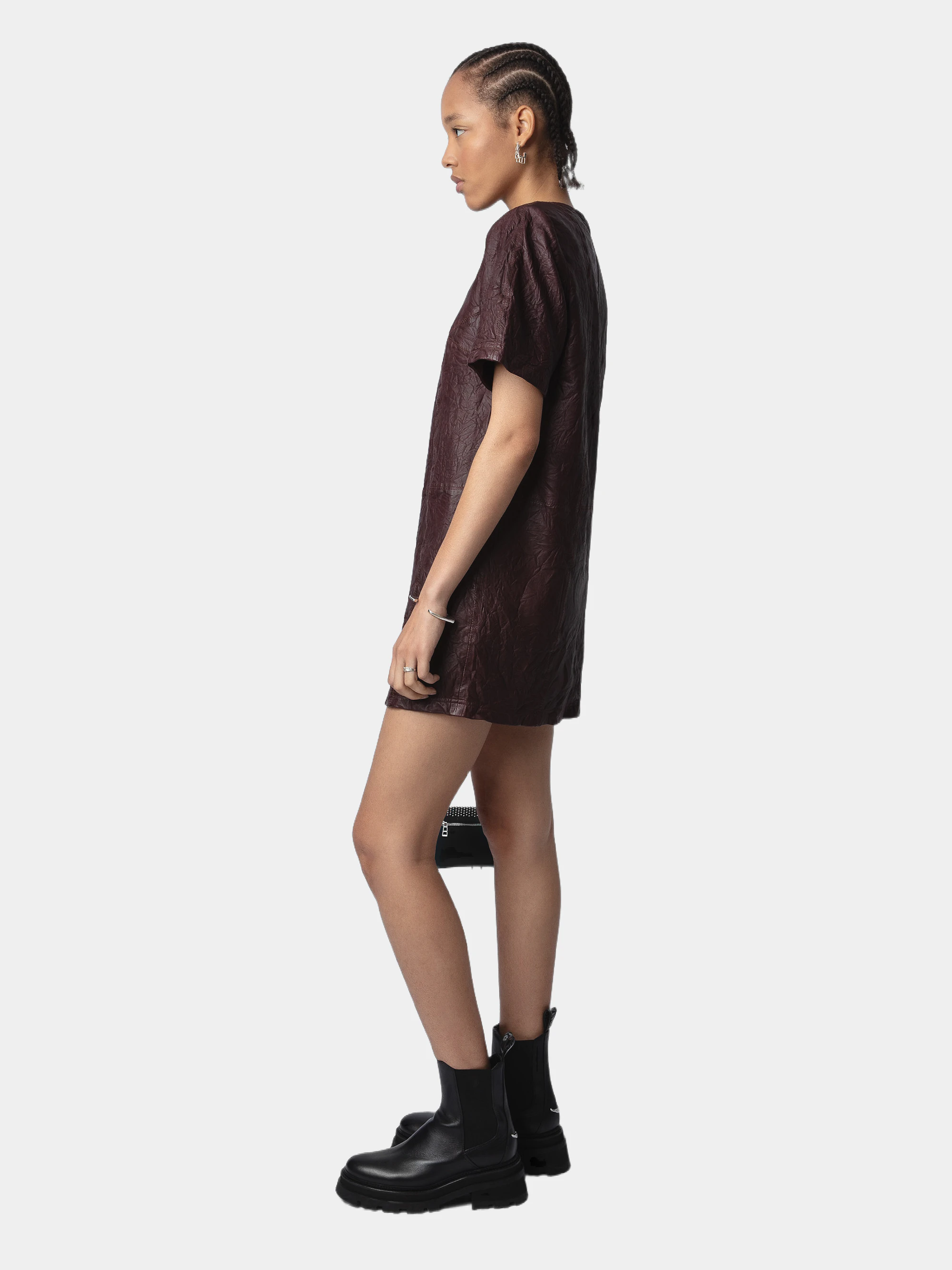 Robe Riddy Cuir Froissé