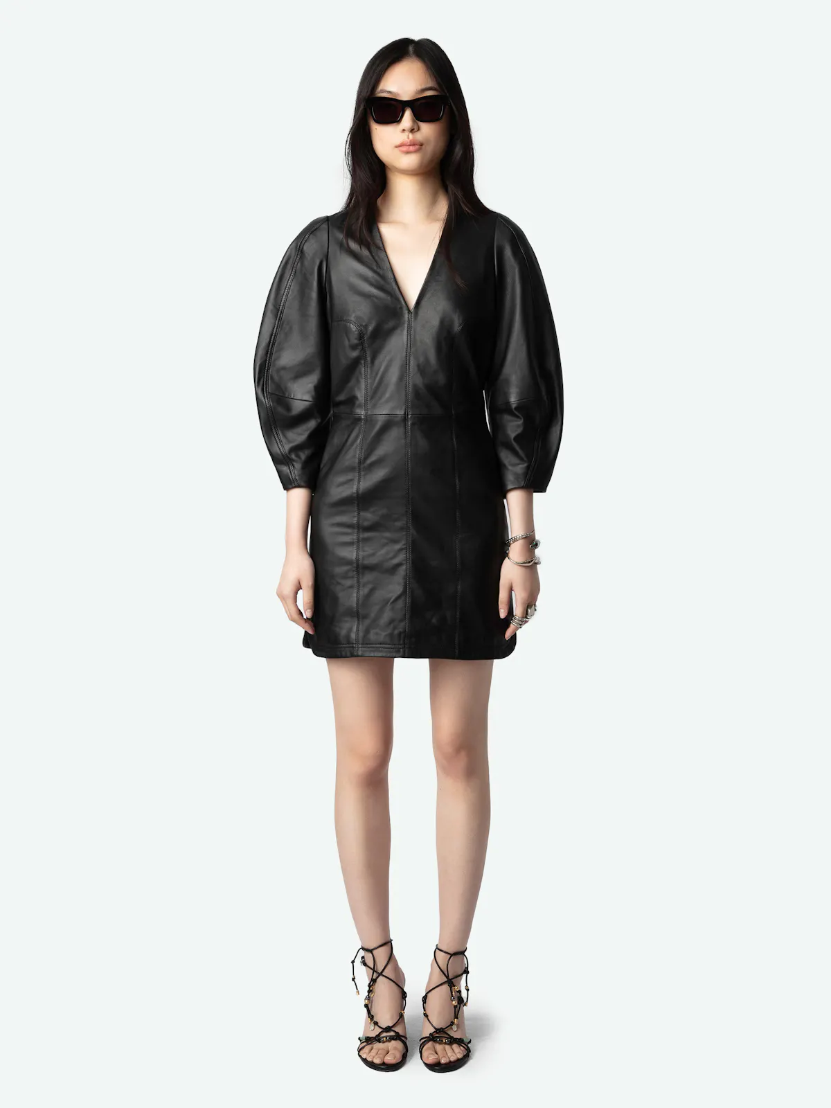 Rean Leather Dress - L Rean Leather Dress - L