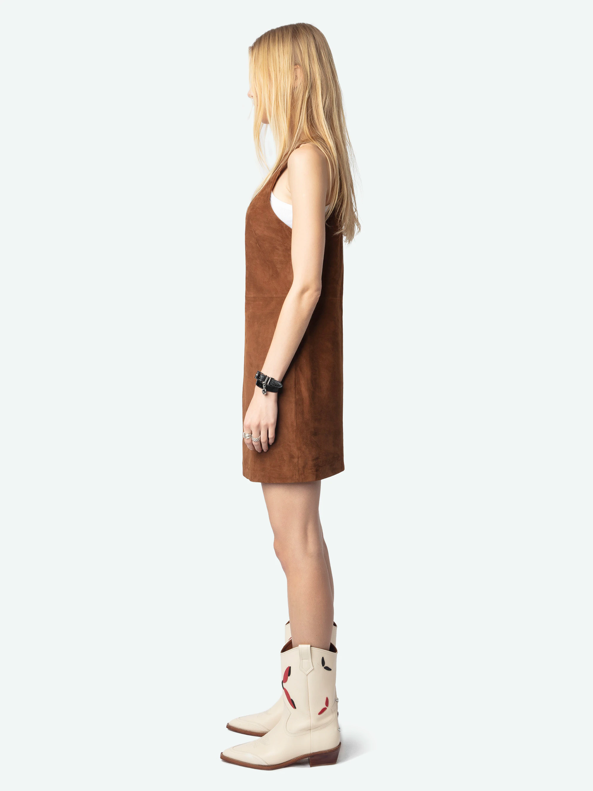 Robe Rasha 100% Cuir Suede