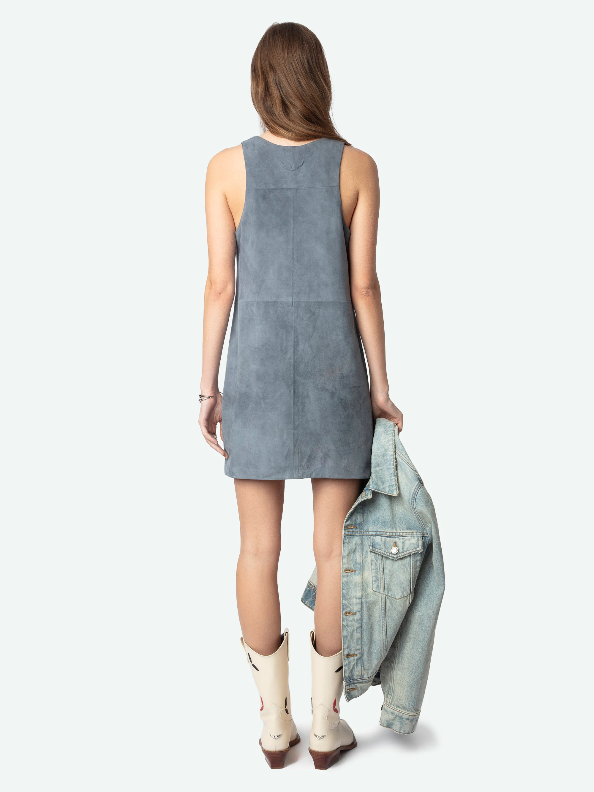 Robe Rasha 100% Cuir Suede thumbnail 2