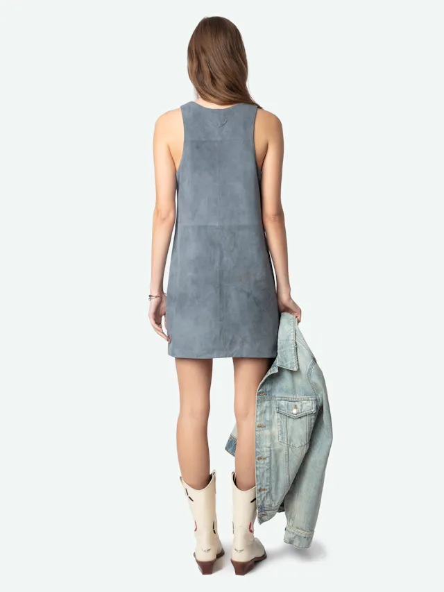 Robe Rasha 100% Cuir Suede