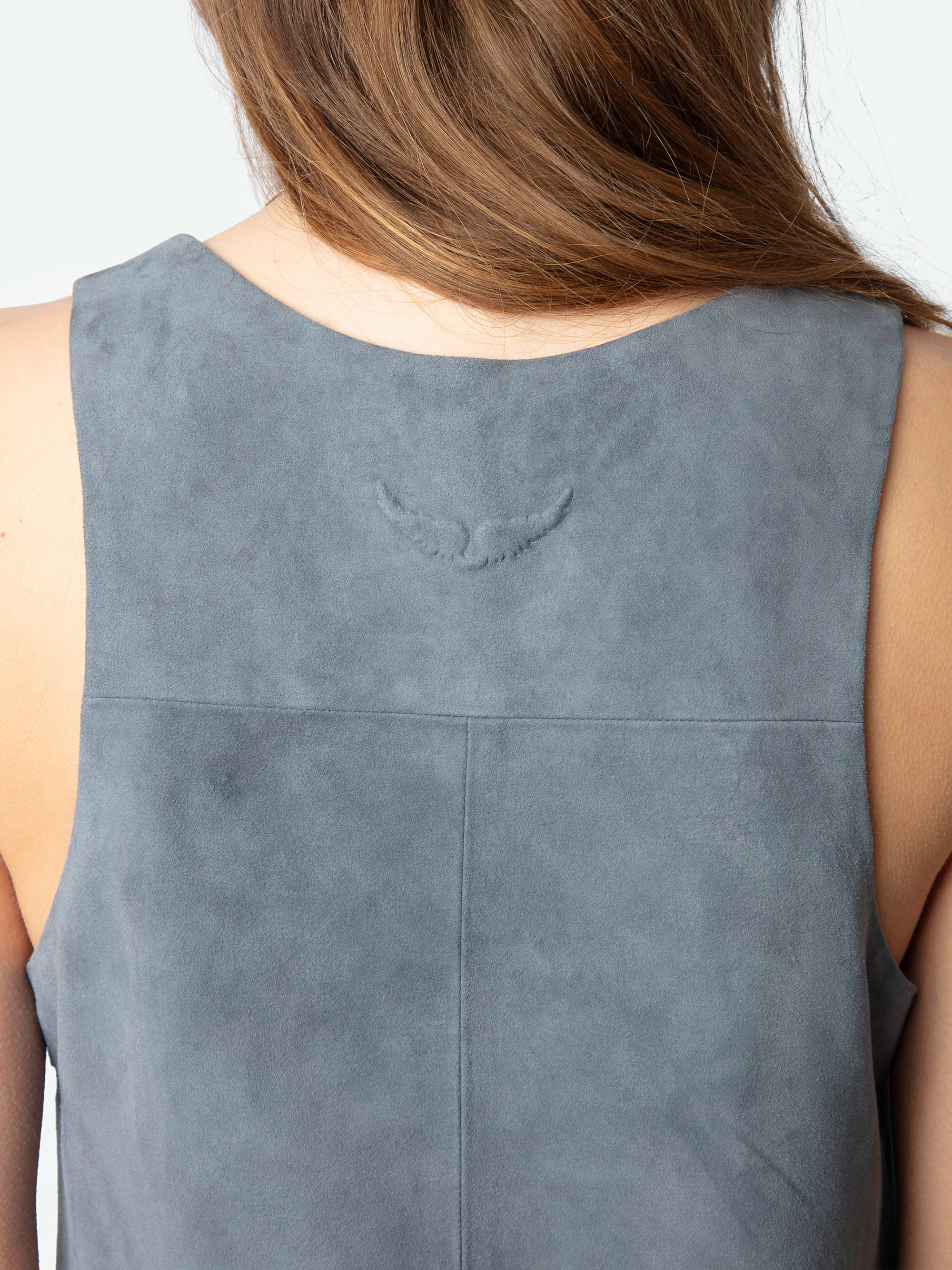 Robe Rasha 100% Cuir Suede thumbnail 7