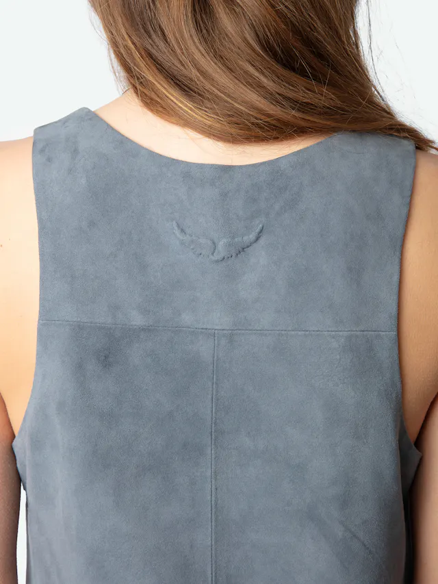 Robe Rasha 100% Cuir Suede