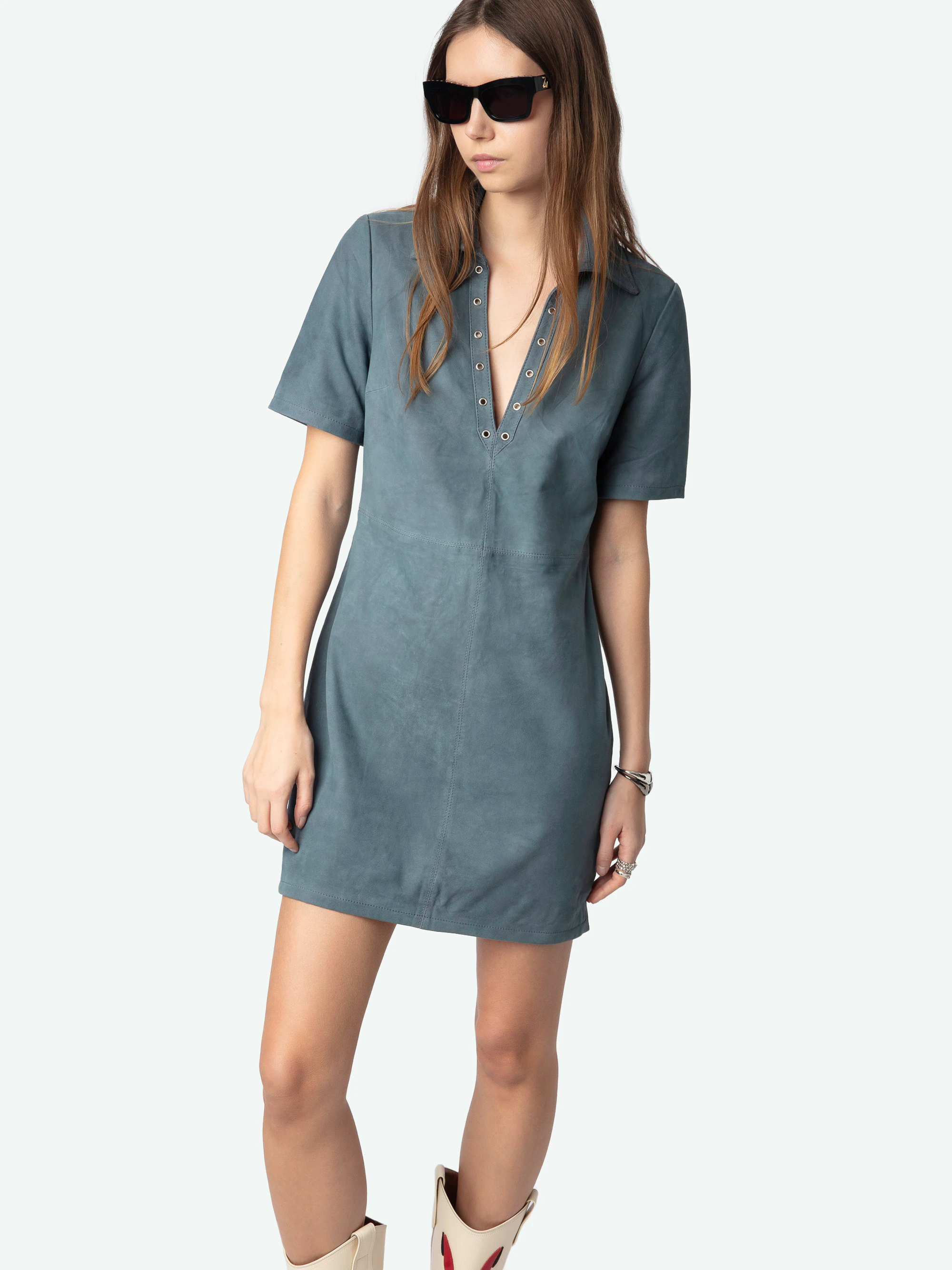 Robe Ralmy 100% Cuir Suede