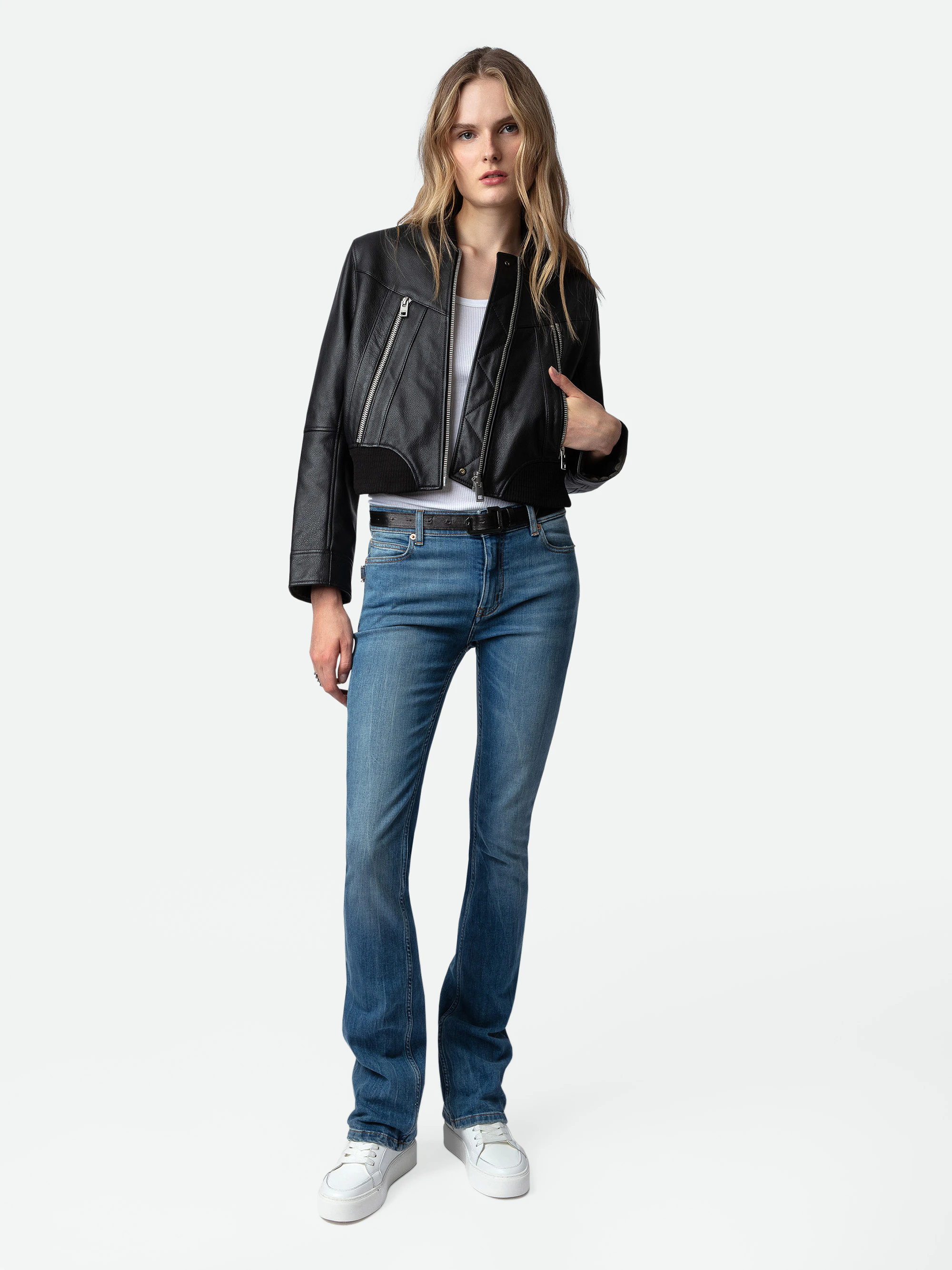 Bunta Leather Jacket jacket black women | Zadig&Voltaire
