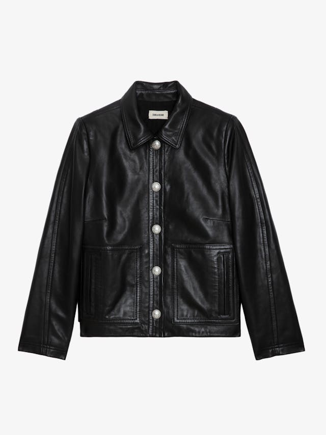 Litchi Leather Jacket