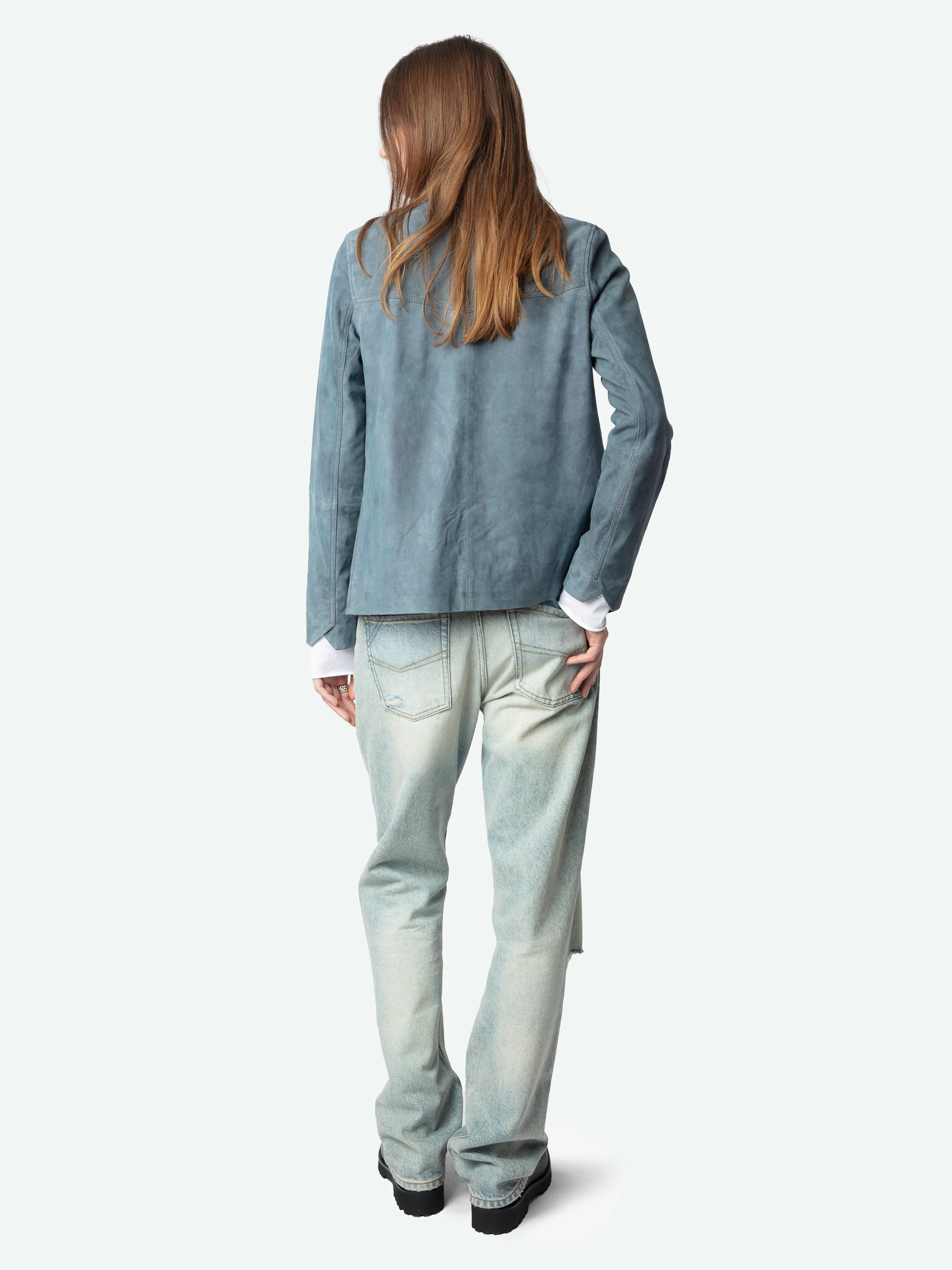 Blouson Laron 100% Cuir Suede thumbnail 2